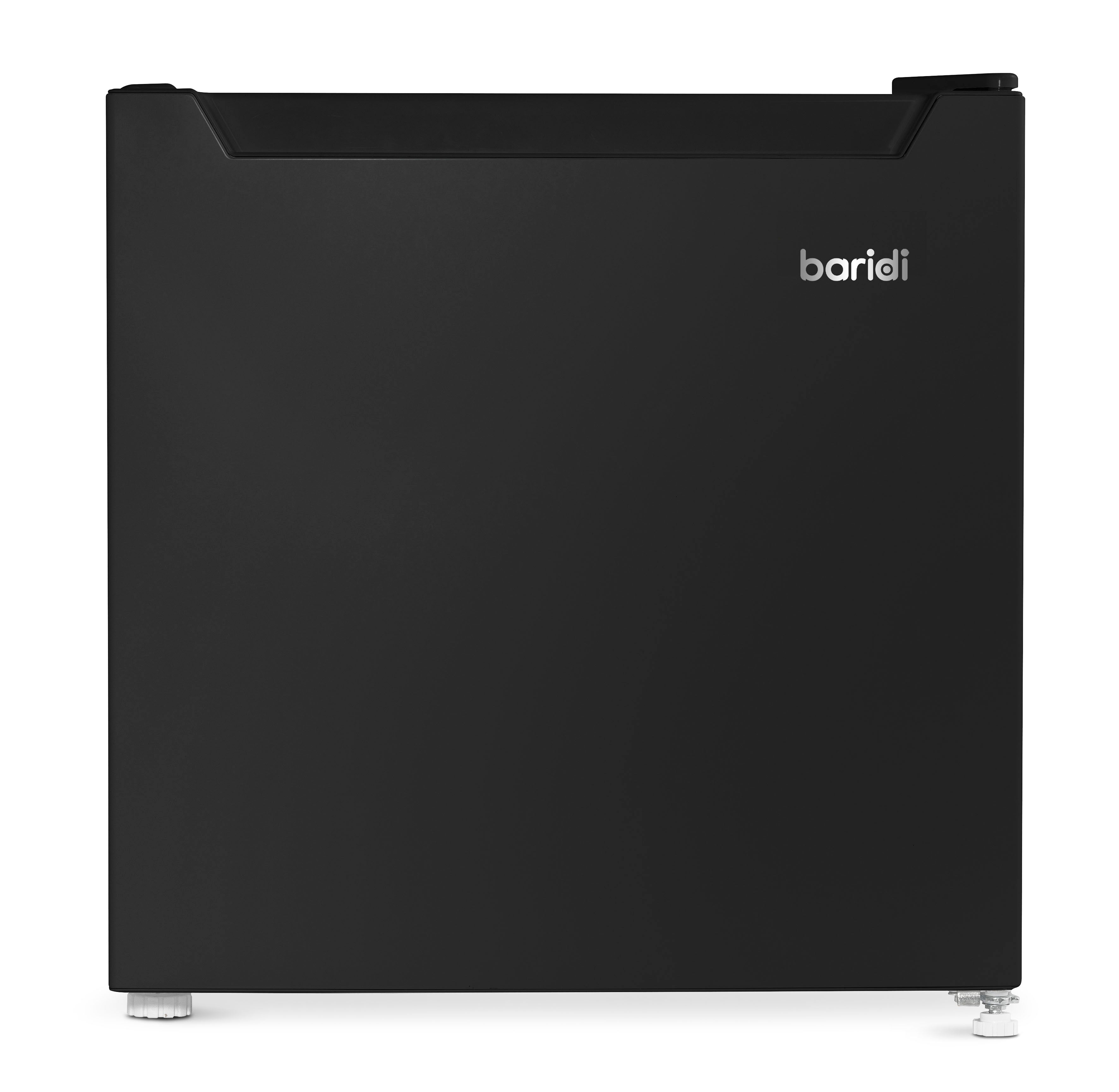 Baridi 46L Mini Fridge with Freezer Compartment - Adjustable Temperature Thermostat - Perfect for Dorm, Office, Bedroom & Small Spaces - Compact Tabletop Refrigerator for Beverages, Snacks & Beauty Products