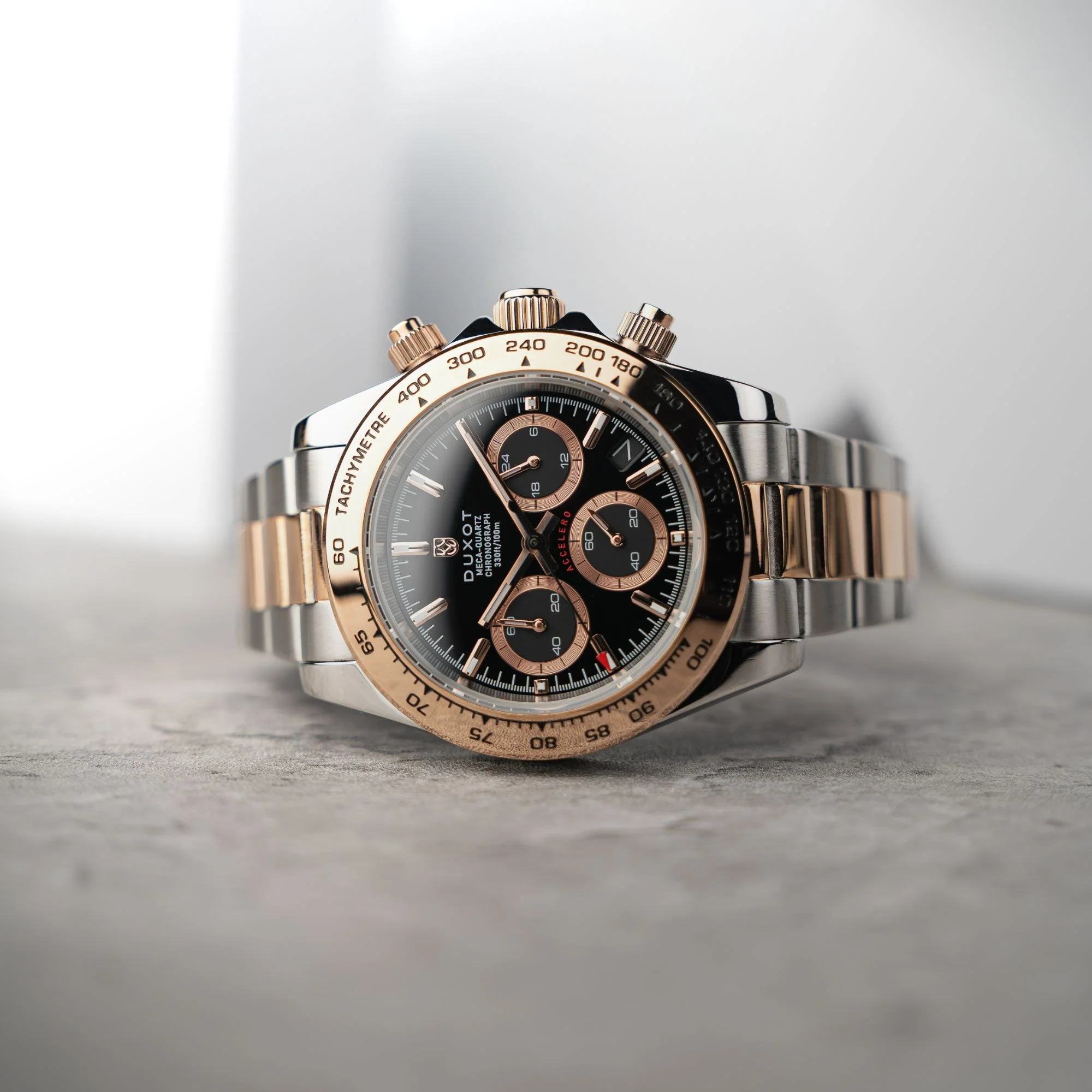 Duxot Accelero Chronograph Coal Black DX 2065 66 - Premium Men's Watch for Business, Casual & Formal Wear