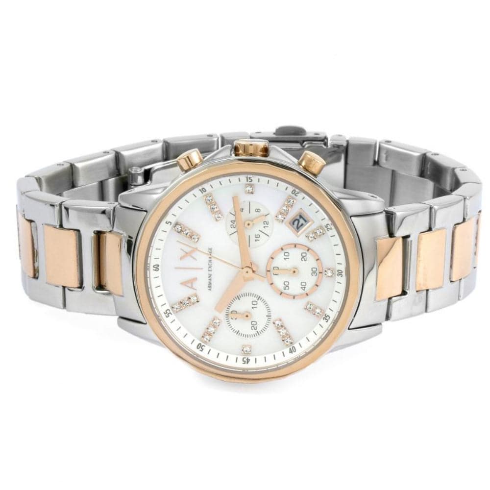 Armani Exchange AX4331 Women's Two-Tone Stainless Steel Chronograph Watch - Perfect for Business, Casual Wear & Special Occasions