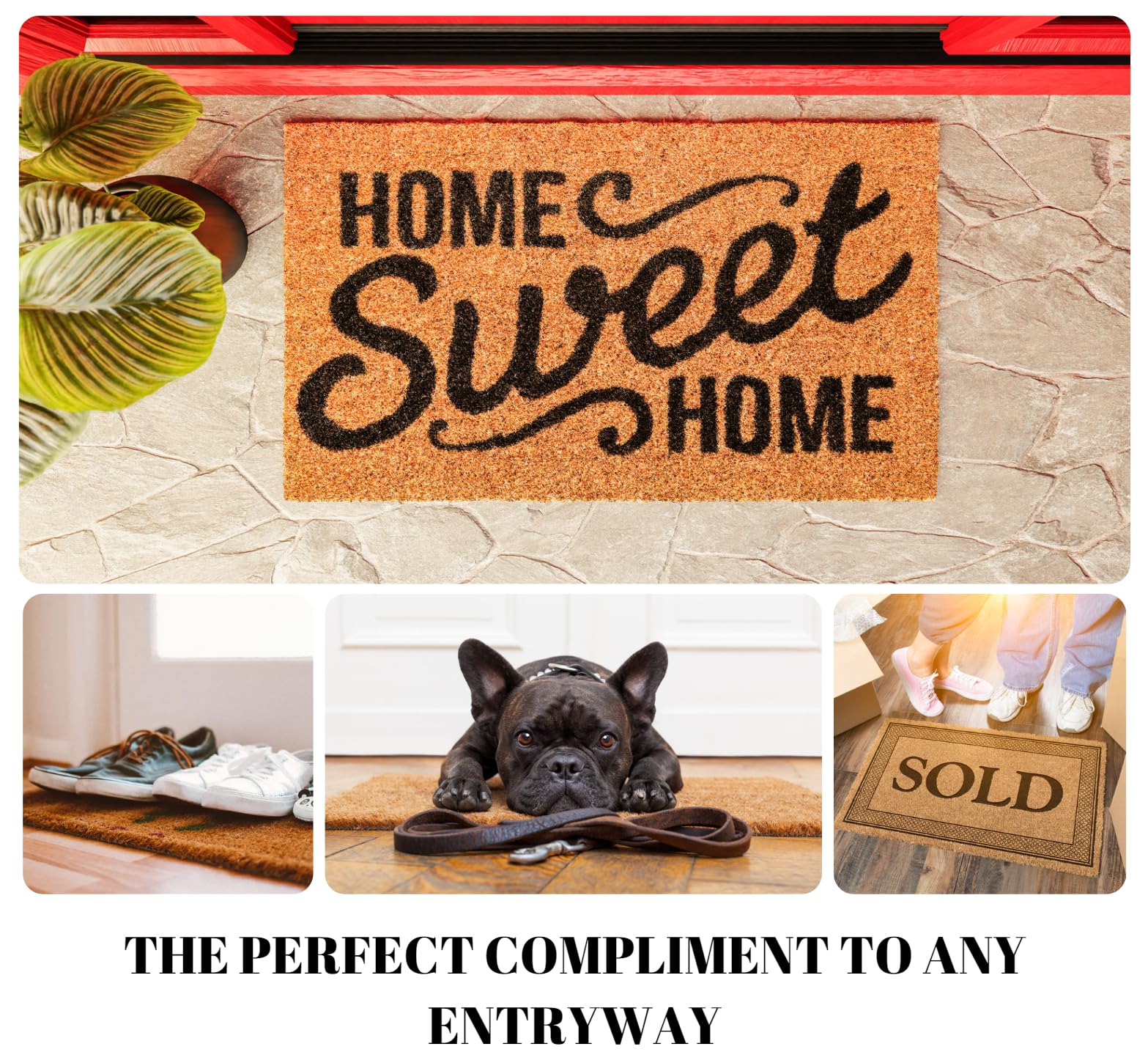 Premium German Shepherd Doormat - Custom Personalized Welcome Mat for Front Door | Wedding Gift, Closing Gift, Family Monogram | Thick Coir & Made in USA | Perfect for Home Entryway, Pet Lovers & Housewarming