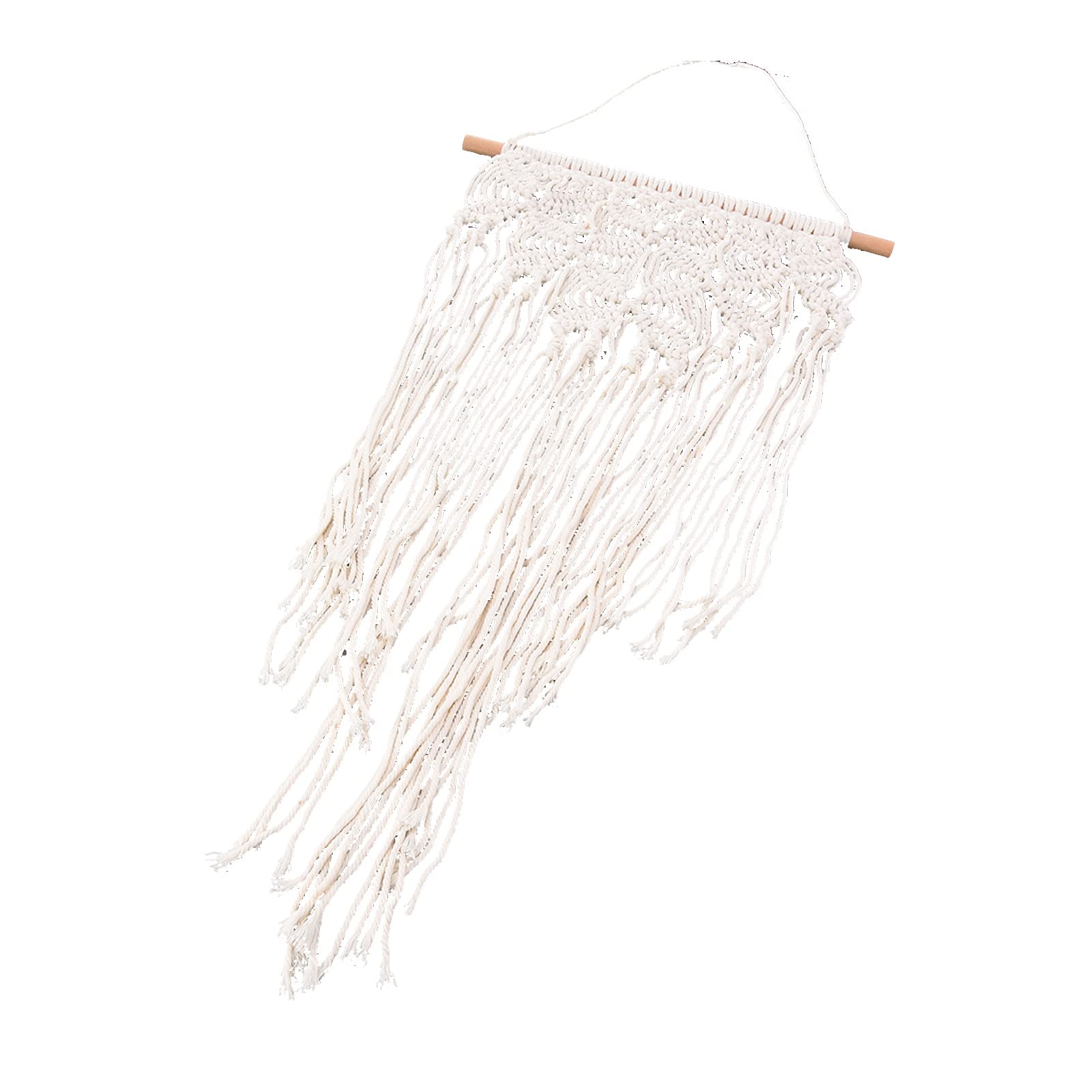 Velaurs Macrame Wall Hanging - Handmade Knotted Boho Wall Decor for Living Room, Bedroom, Wedding Backdrop | Soft Cotton Rope Home Decoration for Boho Chic & Rustic Interior Design