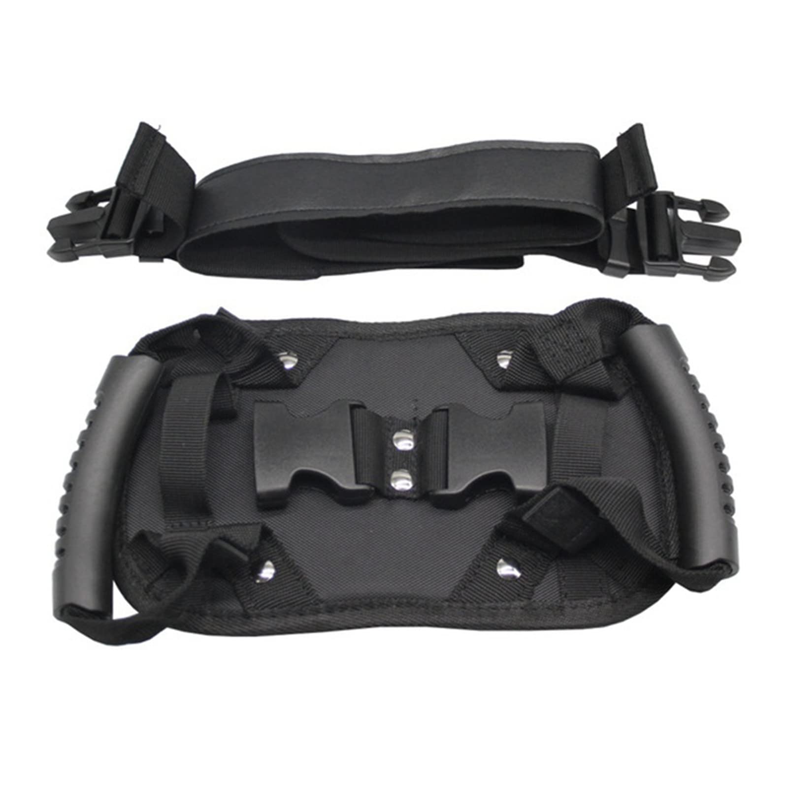 XOWRKGX Adjustable Motorcycle Safety Belt - Universal Non-Slip Passenger Harness with Rear Seat Grab Handle for Kids & Adults | Perfect for Long Rides, Touring & Urban Commuting