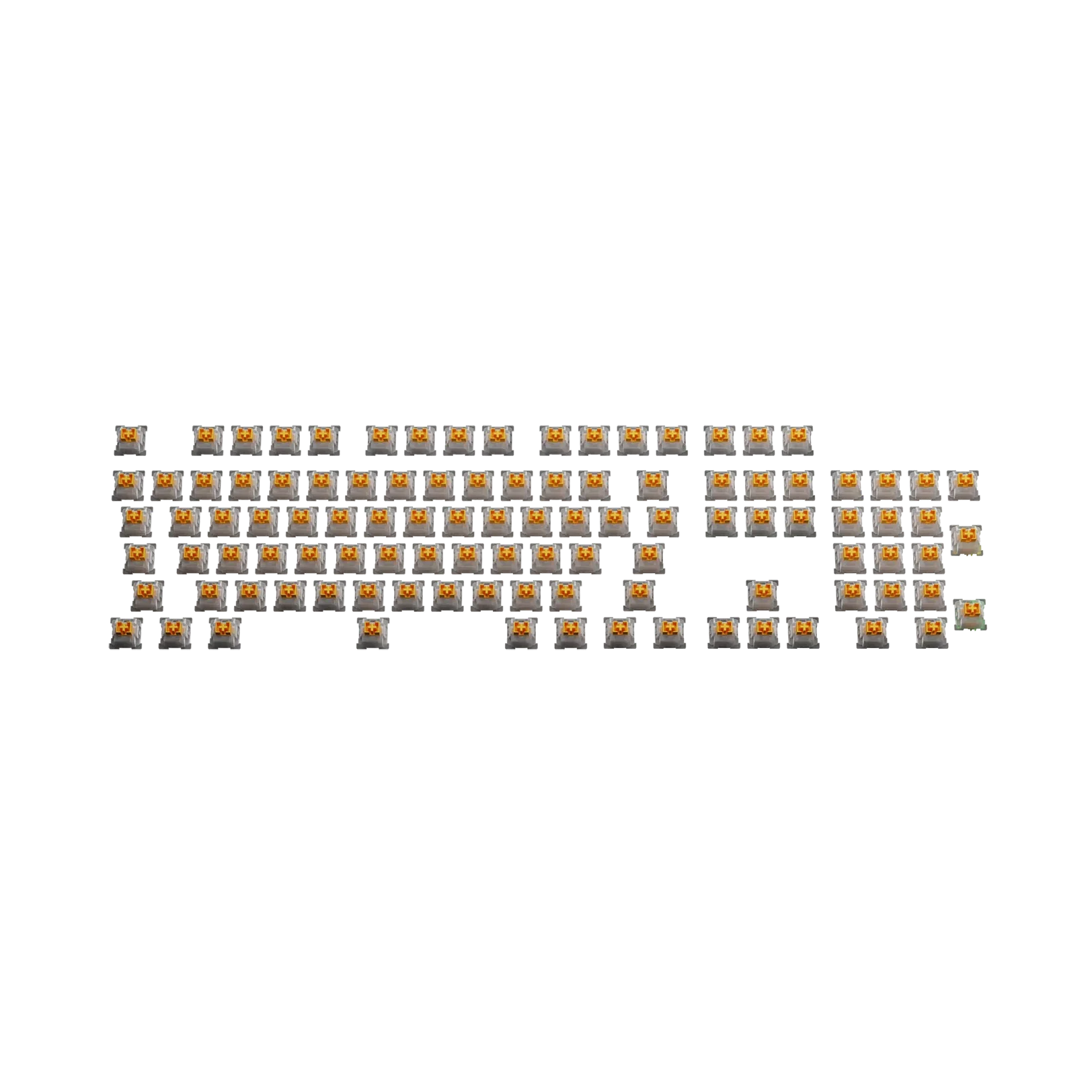 Glorious Panda Silent Mechanical Keyboard Switches - 100 Pack ANSI Compatible for Quiet Typing & Gaming