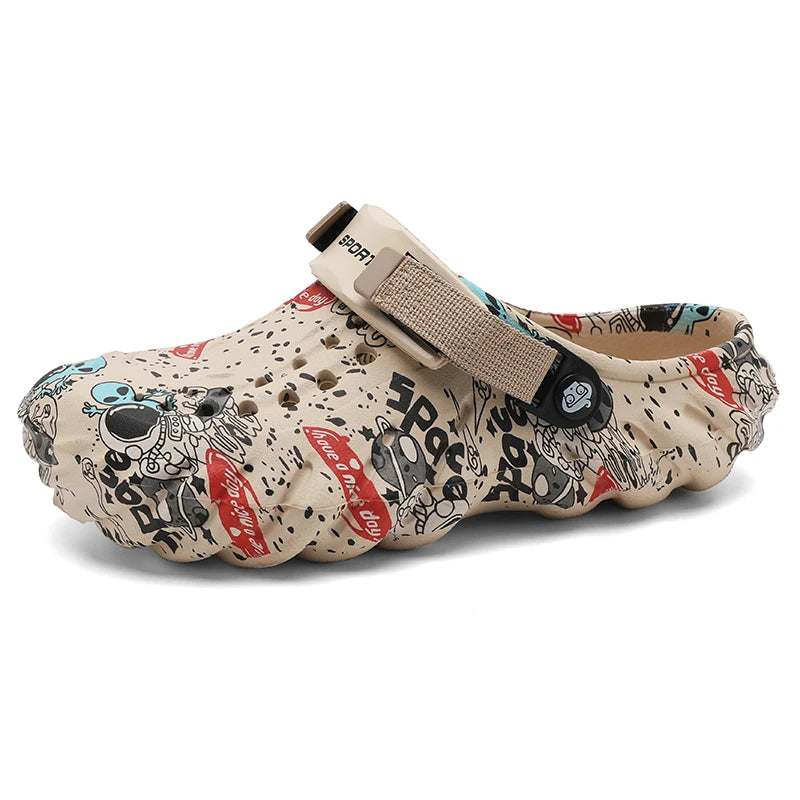 2024 New Summer Men's Outdoor Garden Clogs - Comfortable Casual Luxury Sandals & Soft Home Slippers for Men (Sizes 40-45) | Perfect for Backyard, Poolside & Indoor Relaxation