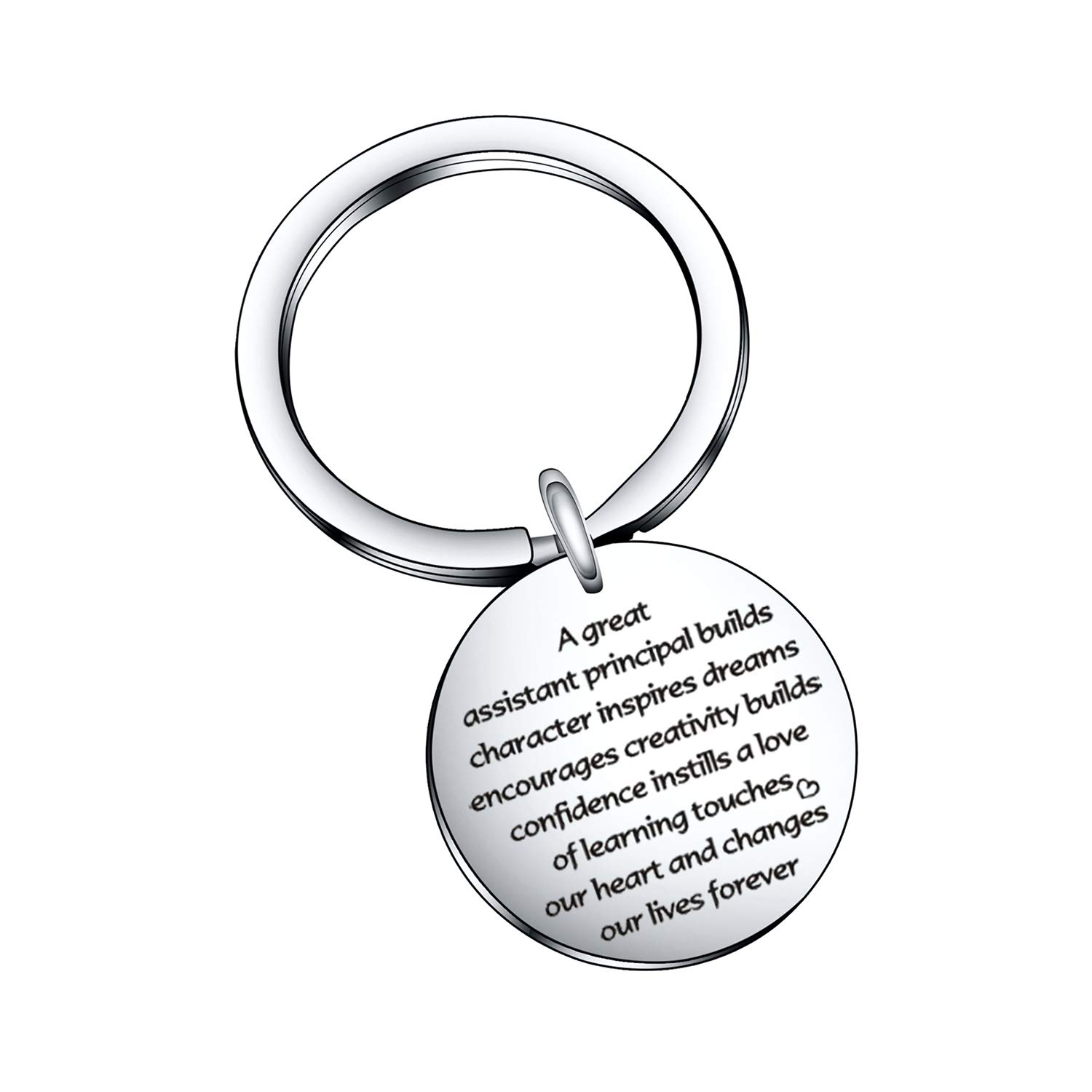 De&ai Assistant Principal Appreciation Keychain - Thoughtful Retirement Gift for Educators & School Professionals | Perfect Farewell Present for Retiring Teachers, Principals & Staff | Office Desk Decor, Teacher Appreciation Week, End of Year Gift