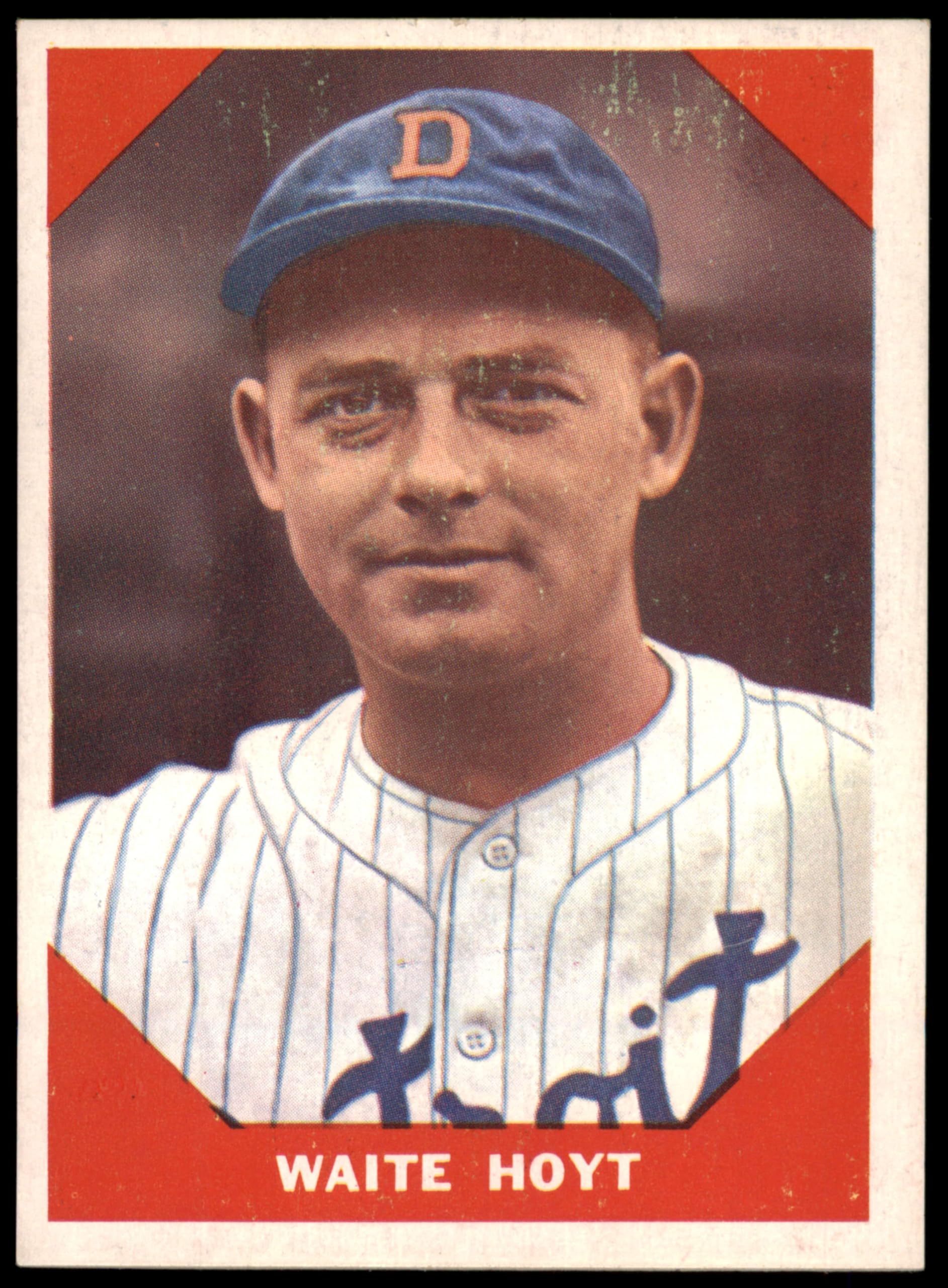 Vintage 1960 Fleer #69 Waite Hoyt Baseball Card - Tigers, Yankees & Red Sox Legend - EX/MT Condition - Perfect for Collectors, Sports Memorabilia & Baseball History Enthusiasts
