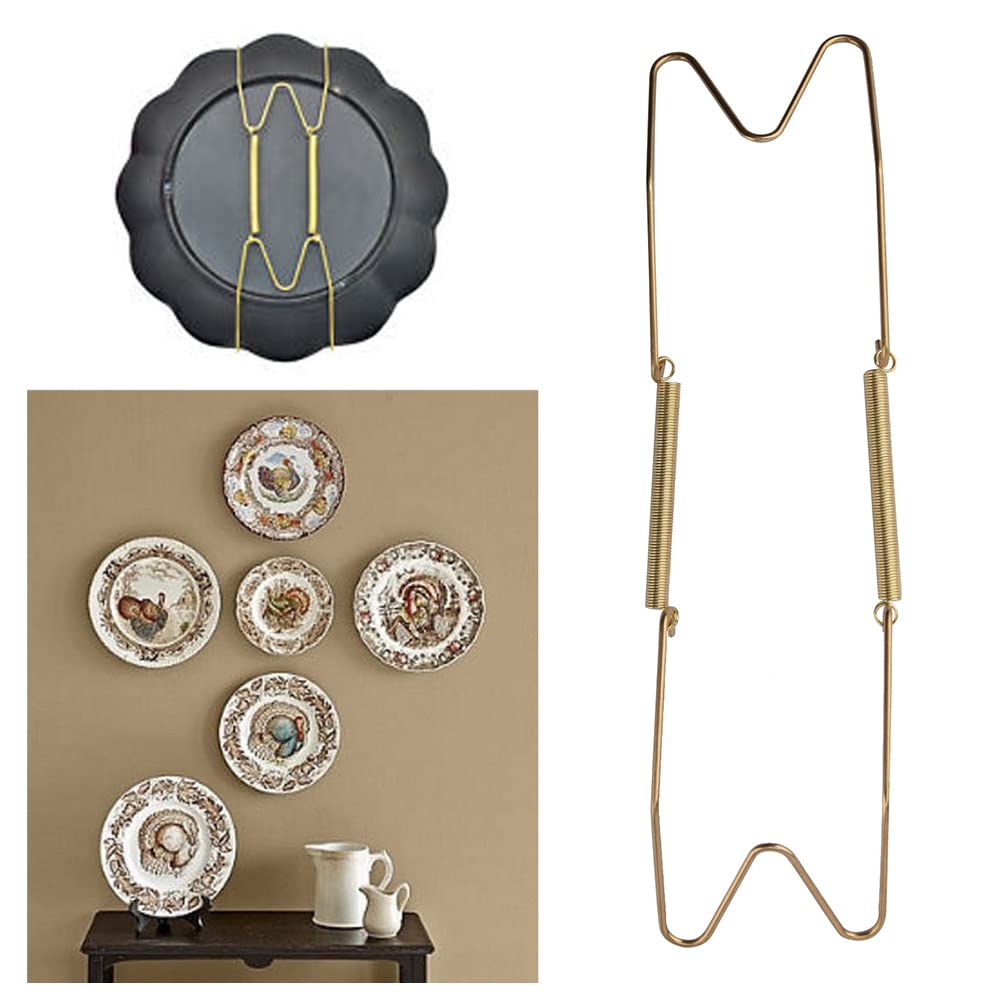 Stainless Steel Plate Hanger for Wall - Heavy Duty 6/8/10/12/14/16 Inch Decorative Plate Holder with Mounting Hardware - Perfect for Displaying Platters, Plates & Wall Decor (12 Inch) - Ideal for Kitchens, Dining Rooms & Home Decor