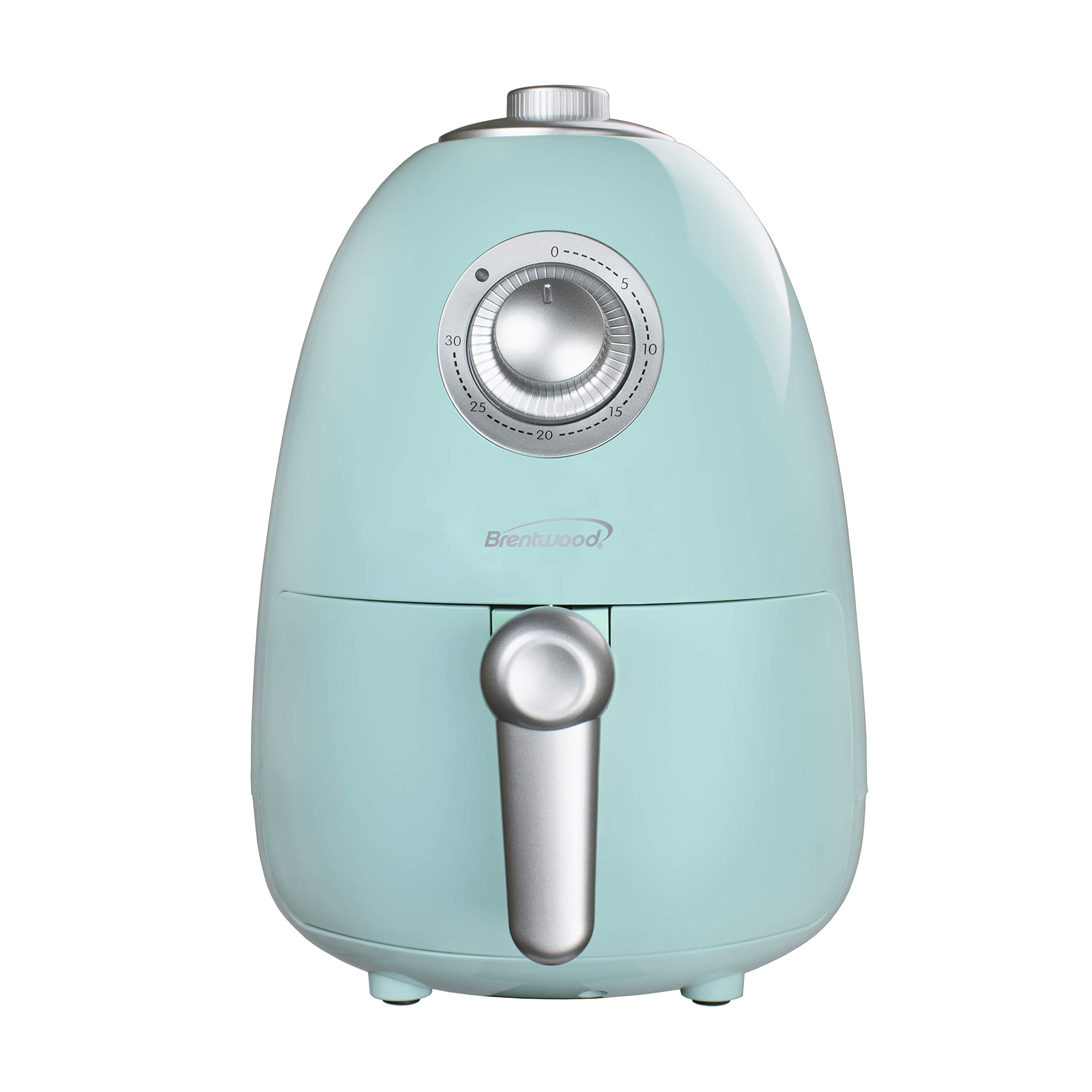 Brentwood AF-200BL 2 Quart Compact Air Fryer with Digital Timer & Adjustable Temperature Control - Perfect for Small Kitchens, Dorms, RVs & Healthy Cooking - Blue