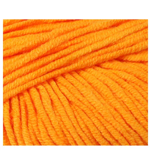 Premium Neko Cotton Knitting Yarn Set - 2 Pack Soft Tangerine Orange Crochet Thread for Needlecraft, DIY Projects | Perfect for Scarves, Blankets & Baby Clothes Making