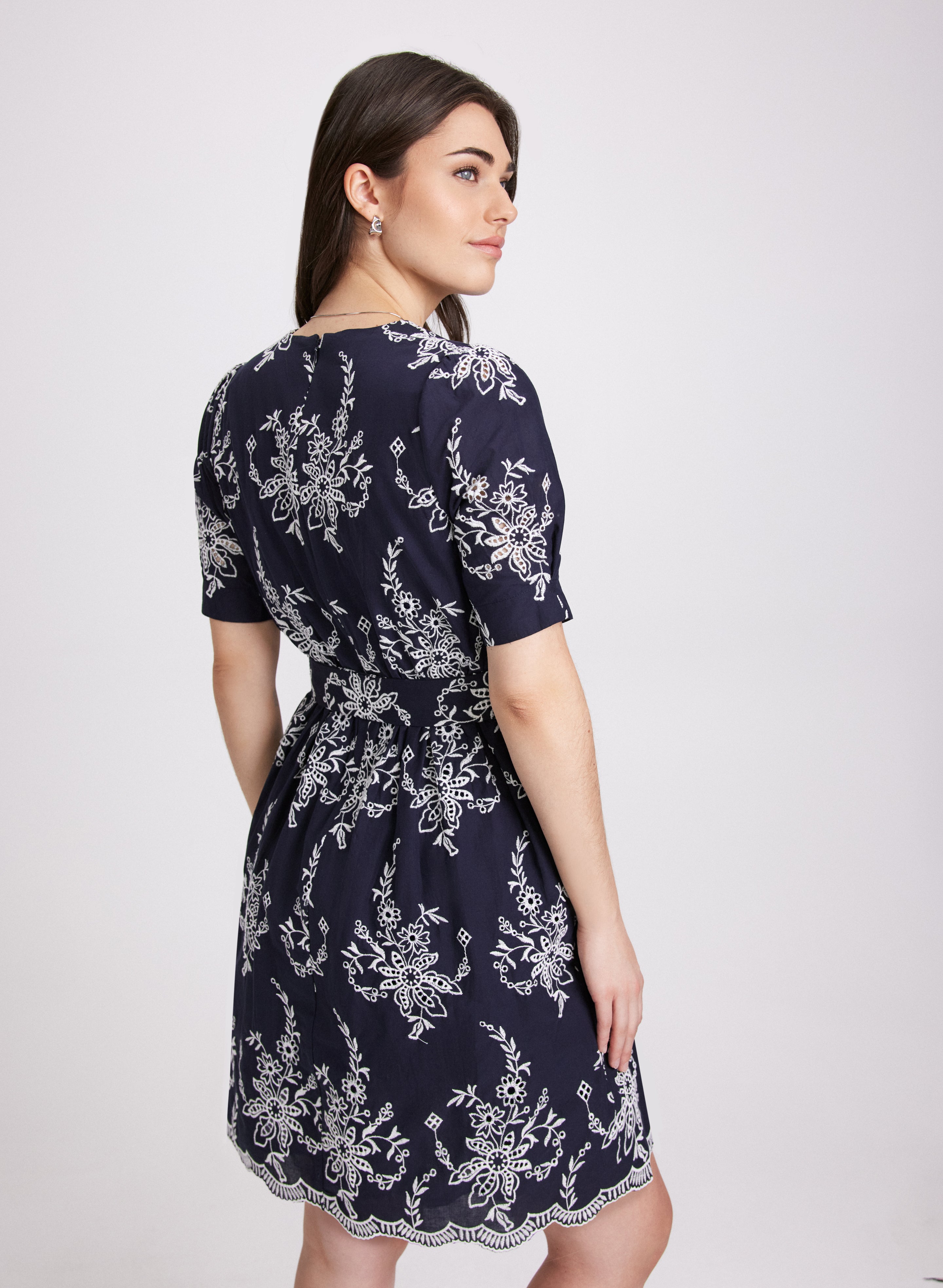 Embroidered Floral Dress for Women - Elegant Summer Maxi Dress with V-Neck & Flowy Design | Perfect for Beach Vacations, Weddings & Date Nights