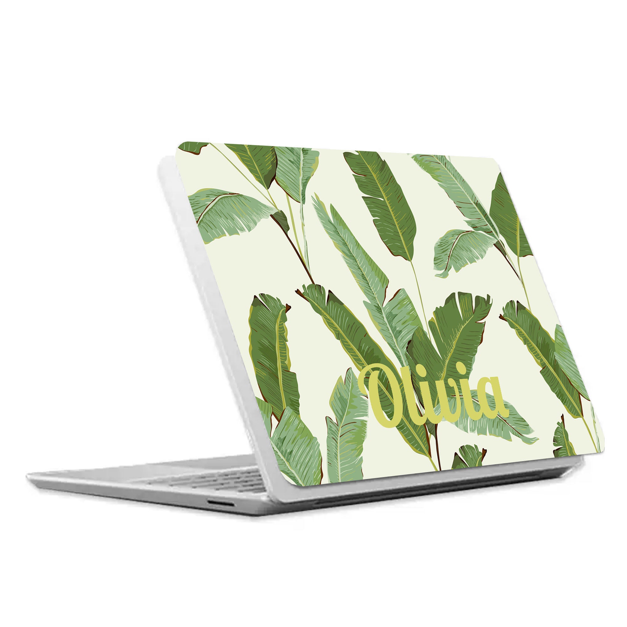 Premium Green Leaves Pattern Surface Laptop Case - Slim Protective Cover for Microsoft Surface Laptop (1-5) | Perfect for Work, Travel & School Accessories