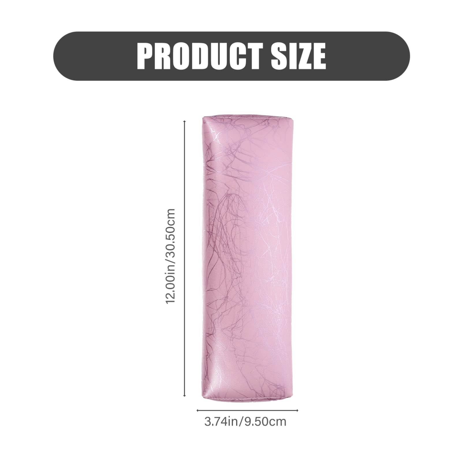 Striped Leather Manicure Hand Pillow - Nail Salon Accessory for Gel Polish & Nail Art - Comfortable Hand Cushion & Arm Rest for Professional & Home Use