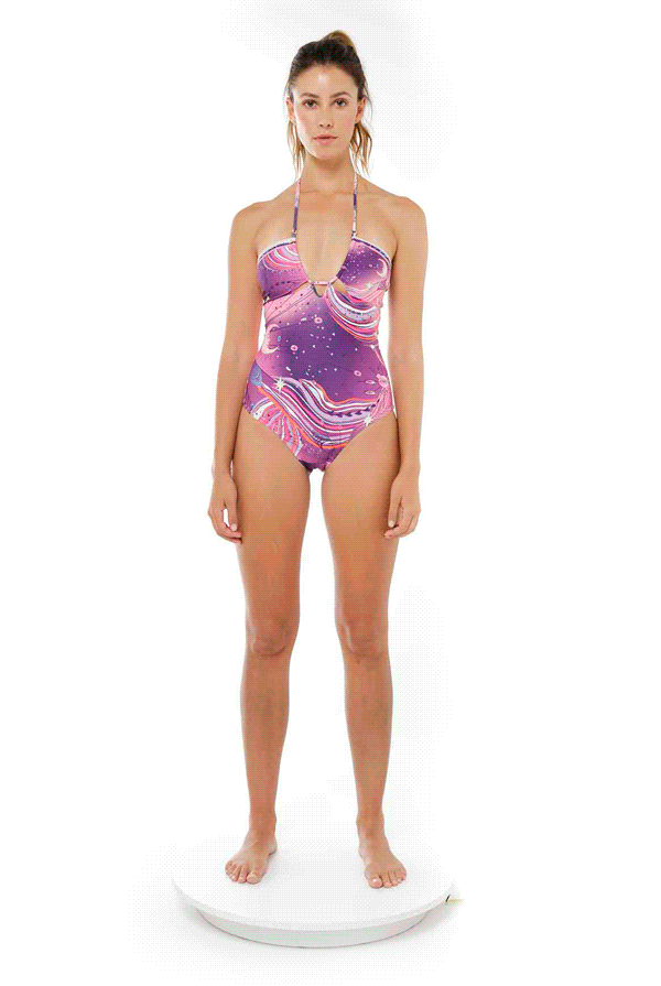 Rosetti One Piece Swimsuit for Women - High Waisted Tummy Control Bathing Suit - Sexy Summer Swimwear for Beach & Pool Party