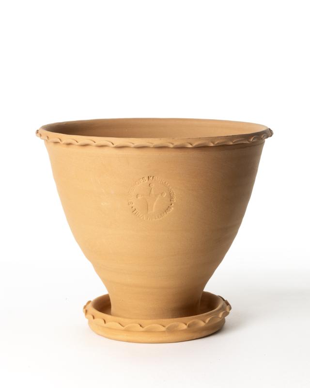 Kruka Sturehof Adelcrantz 21cm Ceramic Flower Pot - Perfect for Indoor Plants, Succulents & Home Decor