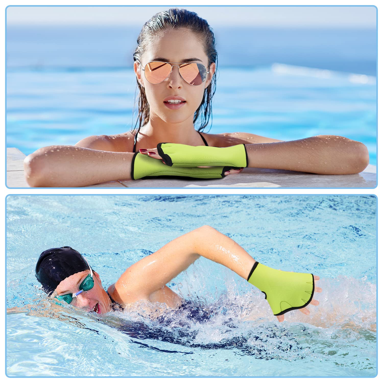 Premium Water Aerobics Set - Foam Dumbbells & Swim Cuffs for Pool Fitness, Aquatic Exercise Equipment - Ideal for Water Workouts, Swimming Training & Hydrotherapy Sessions