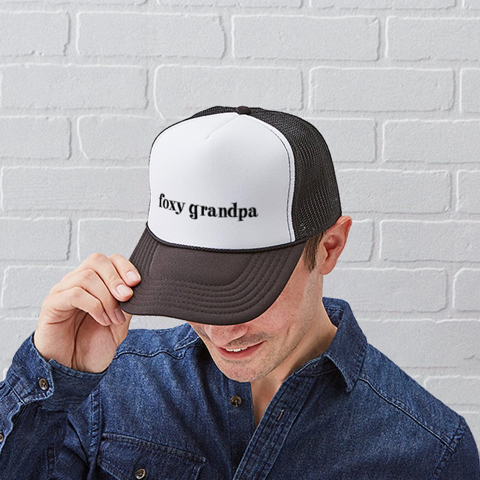 Foxy Gramps Adjustable Snapback Trucker Hat - Vintage Dad Cap for Casual Outfits & Outdoor Activities