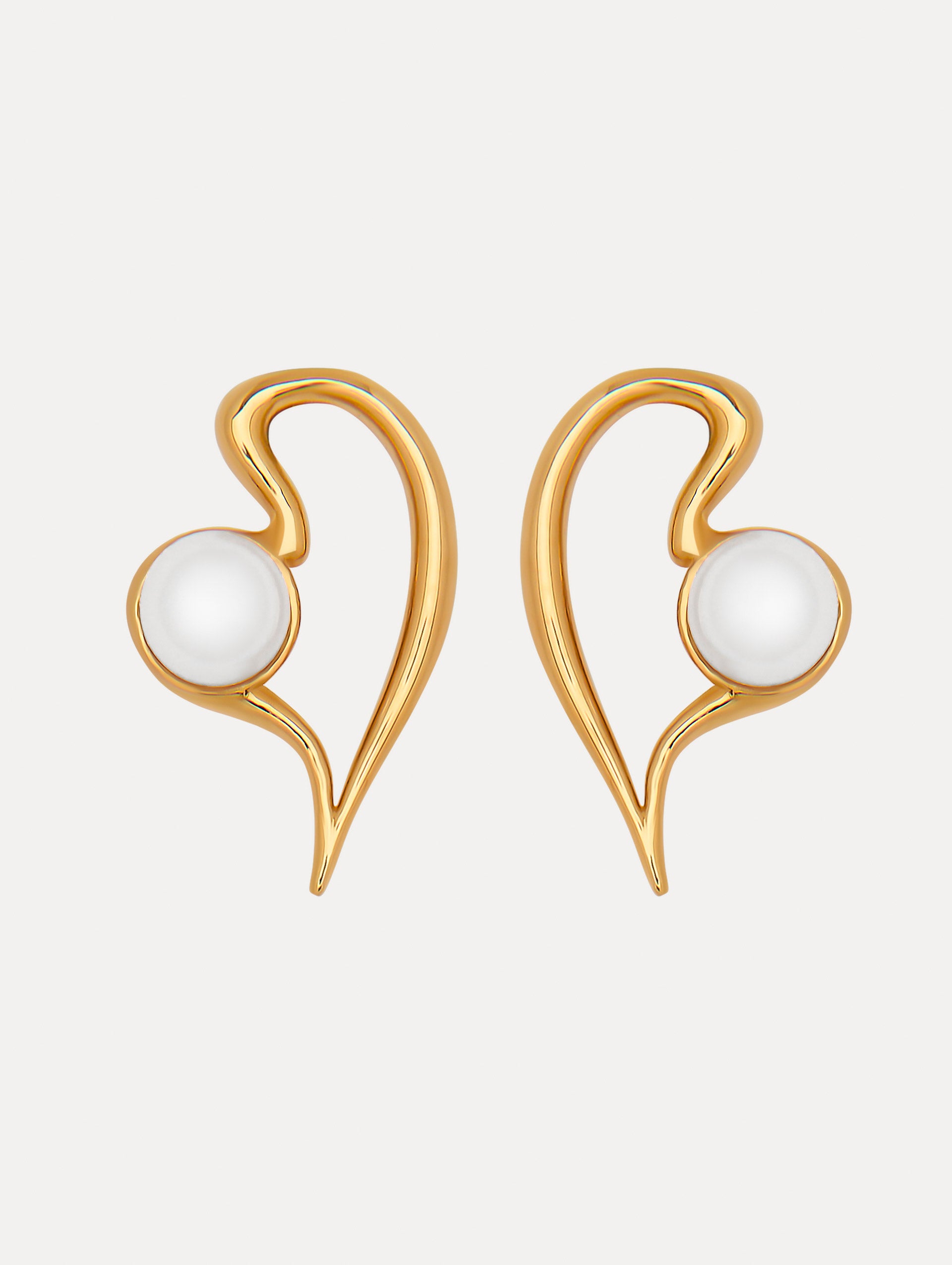 Exquisite Large Pearl Heart Earrings for Women - Elegant Dangle Drop Jewelry Gift for Valentine's Day, Anniversary & Special Occasions