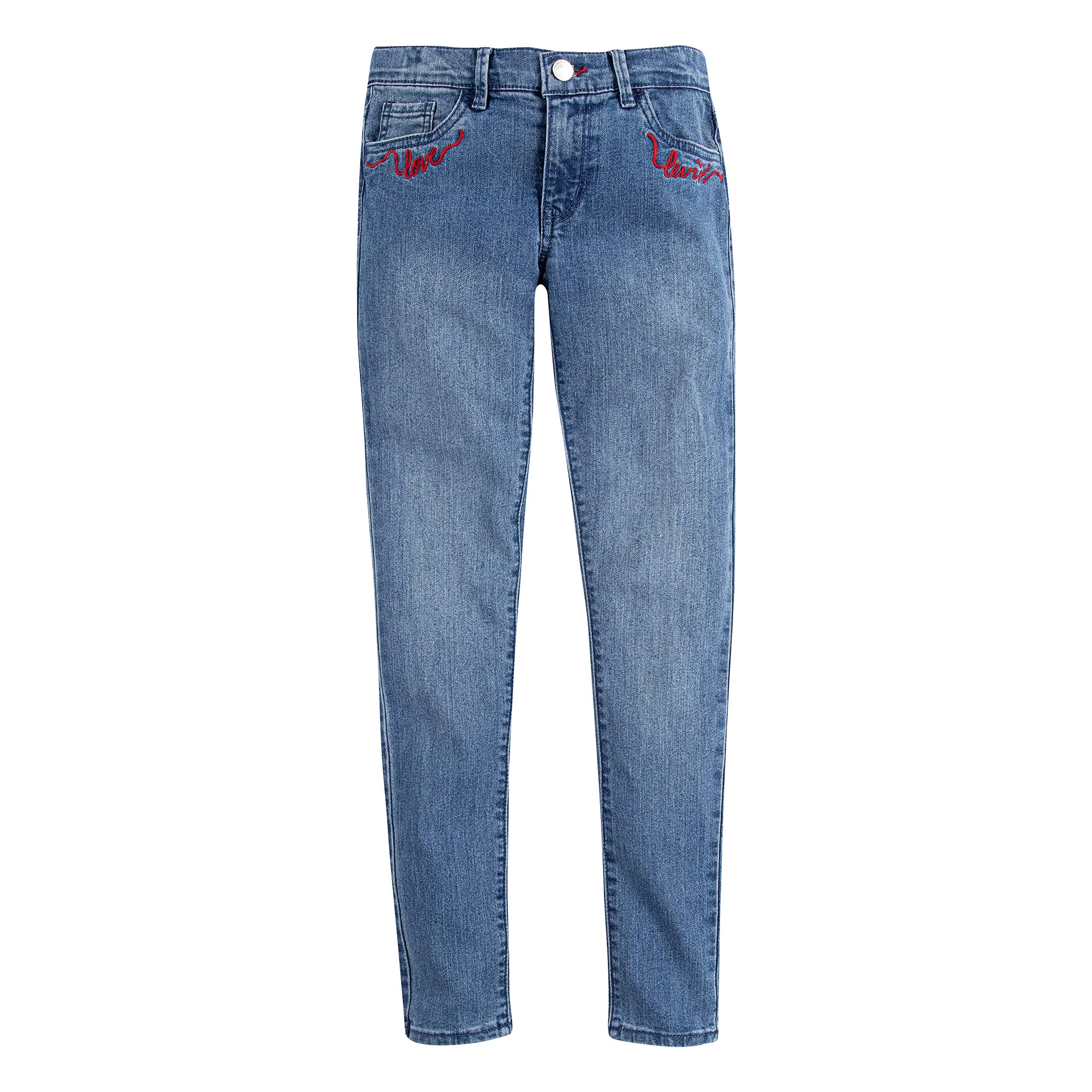 Levi's Girls' Super Skinny Fit Jeans - Stretch Denim Pants for Teens, Slim Fit High Waist Jeans for School & Casual Wear | Perfect for Everyday Outfits and Teen Fashion