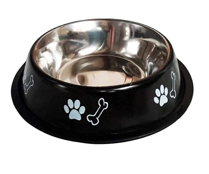 Movson 1000ml Stainless Steel Pet Bowl with Non-Slip Rubber Base - Premium Dog Cat Rabbit Food & Water Dish - Rustproof & Scratch Resistant - Ideal for Puppies, Kittens & Small Pets - Perfect for Home, Travel & Outdoor Use (2-Pack)