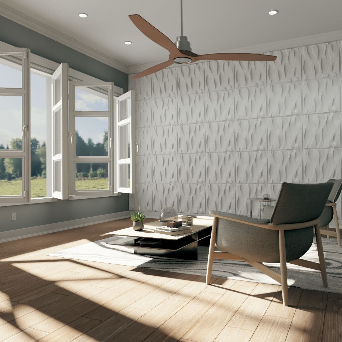 Riverbank Wall Panel - Waterproof & Durable Decorative Wall Paneling for Home & Office | Perfect for Living Rooms, Bedrooms & Commercial Spaces