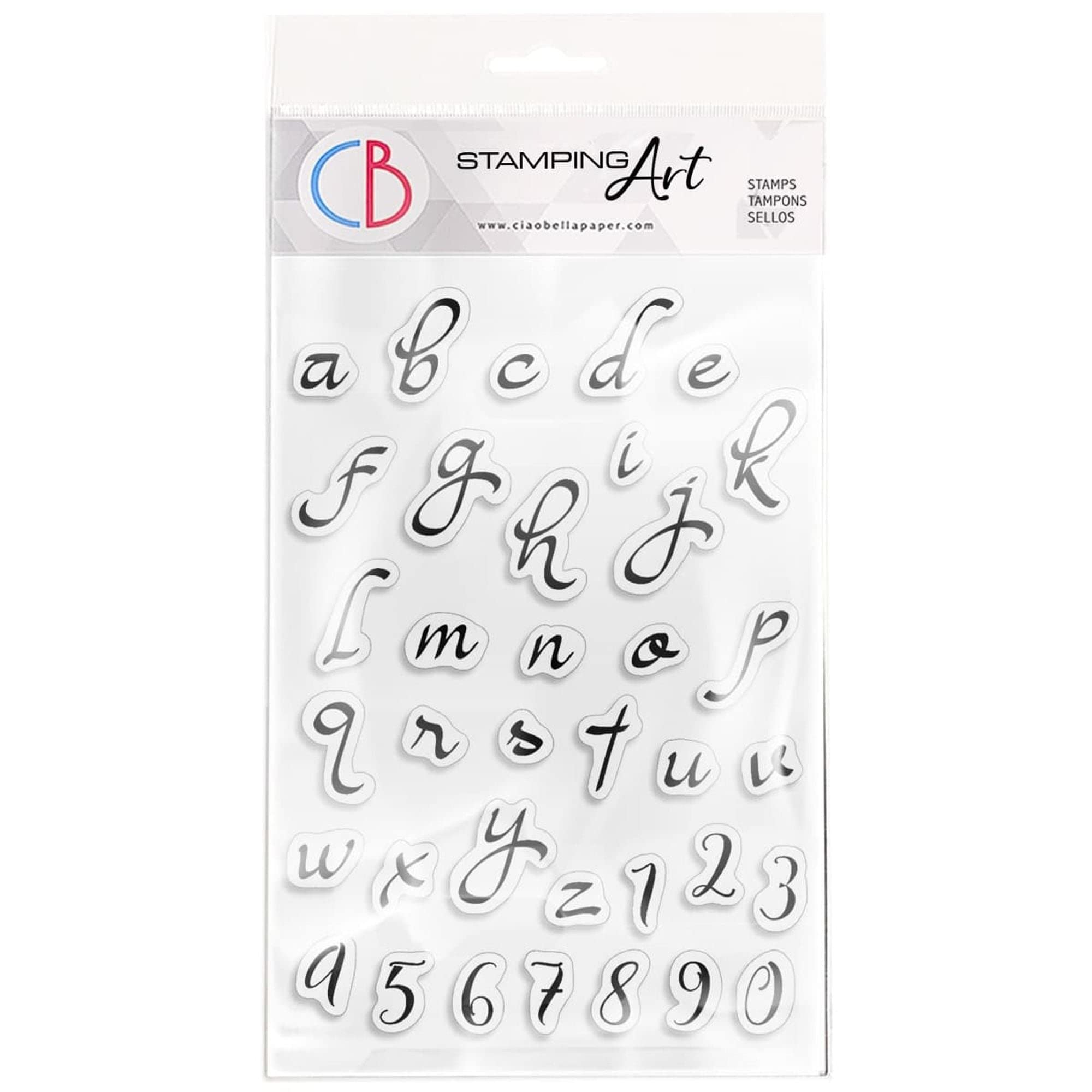 Ciao Bella Moonlight Alphabet Stamps 4x6