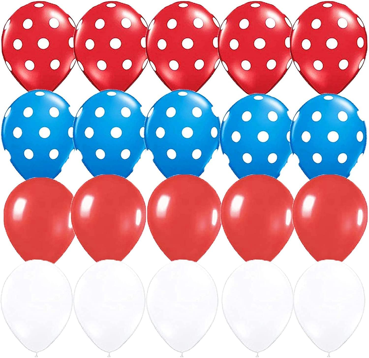 Dr. Seuss Thing 1 & Thing 2 Party Balloons - Red & Blue Birthday Decorations | Cat in The Hat Baby Shower & Birthday Party Supplies | Perfect for Dr. Seuss Themed Parties, Classroom Celebrations & Baby Showers