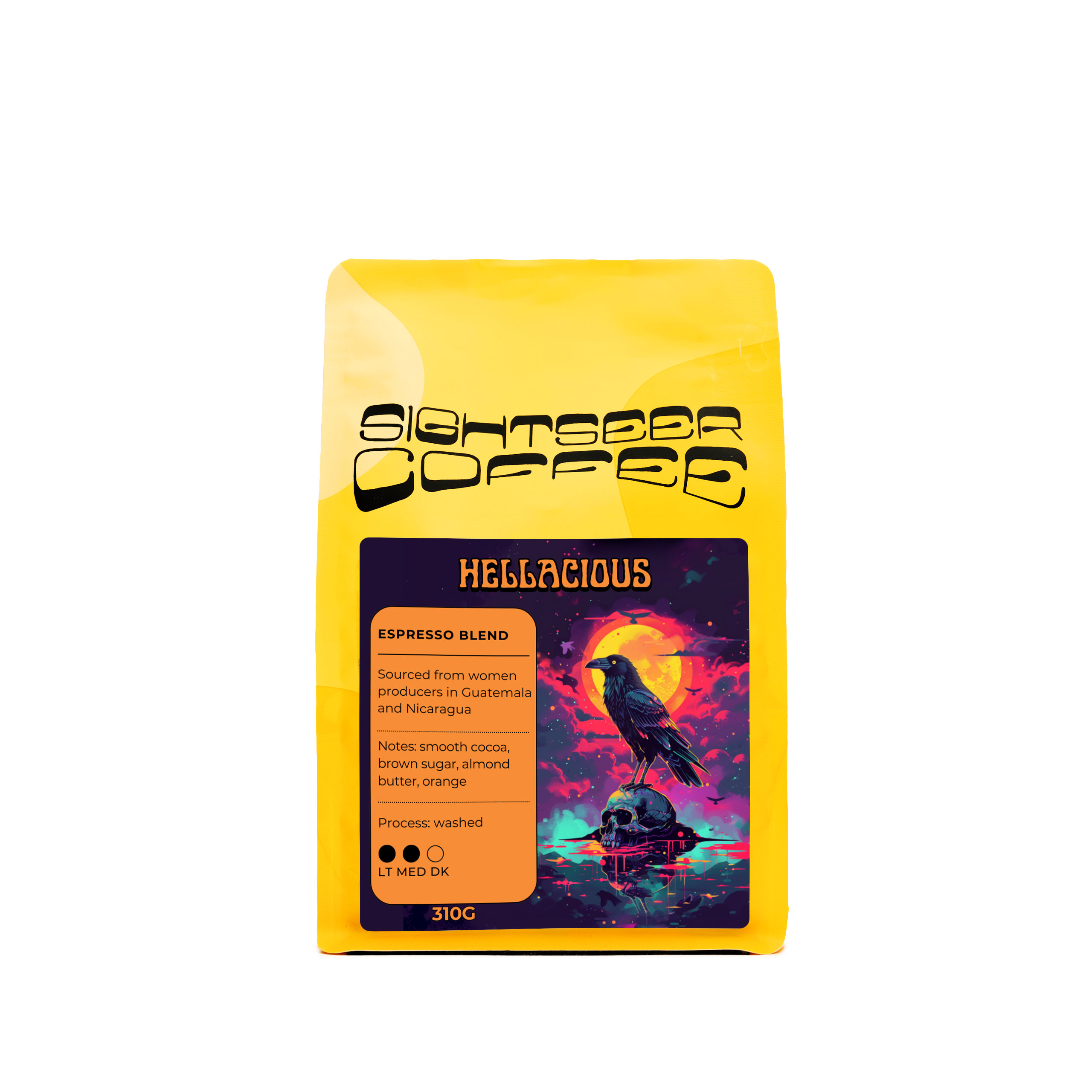 Premium Hellacious Espresso Coffee Beans - Rich & Bold Dark Roast for Espresso Machines - Perfect for Home Baristas & Coffee Lovers (Great for Morning Brews & Afternoon Pick-Me-Ups)