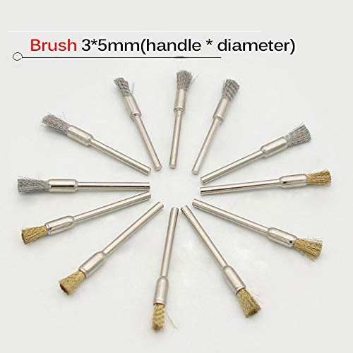 36pcs Stainless Steel Wire Wheel Brushes Set for Dremel Rotary Tools - Replacement Polishing Brush Kit for Mini Drill - Perfect for Metal Cleaning, Rust Removal & Surface Polishing