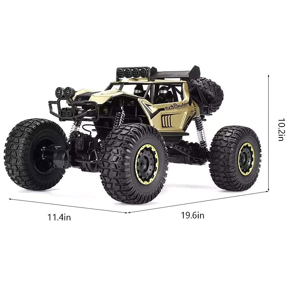 1/8 Scale Large Off-Road RC Car - High Speed 20KM/H All-Terrain Monster Truck with Anti-Collision & Anti-Fall Protection - Perfect for Mountain Climbing, Backyard Racing and Outdoor Adventures - Great Gift for Kids and Adults Who Love Remote Control Vehicles