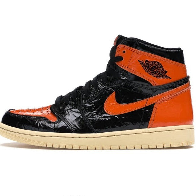 Air Jordan 1 Shattered Backboard 3.0 Sneakers - Black/Pale Vanilla/Starfish Colorway | Men's Basketball Shoes for Casual Wear & Street Style
