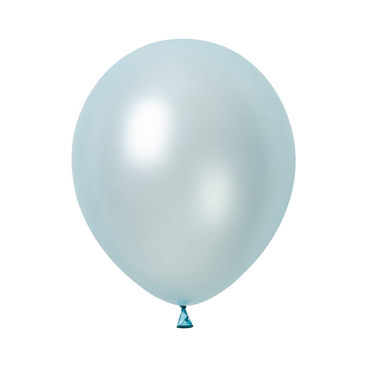12 Inch Baby Blue Latex Balloons - Pearl Finish (15 Pack) | Perfect for Baby Showers, Birthday Parties & Wedding Decorations