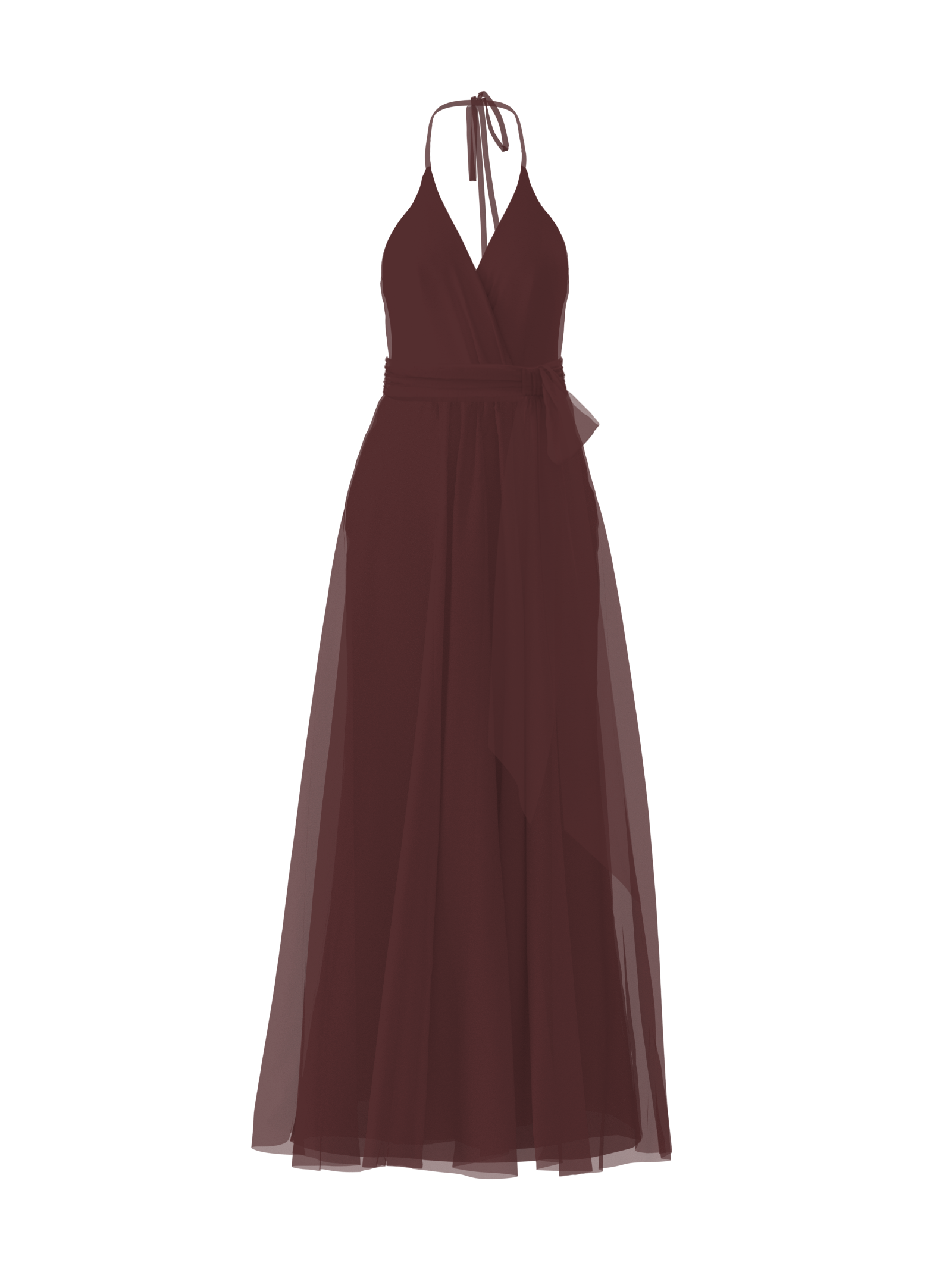 Carmelle Bodice & Justine Skirt Set with Sash Belt - Elegant Ruby Red Women's Fashion Outfit for Parties, Weddings & Special Occasions