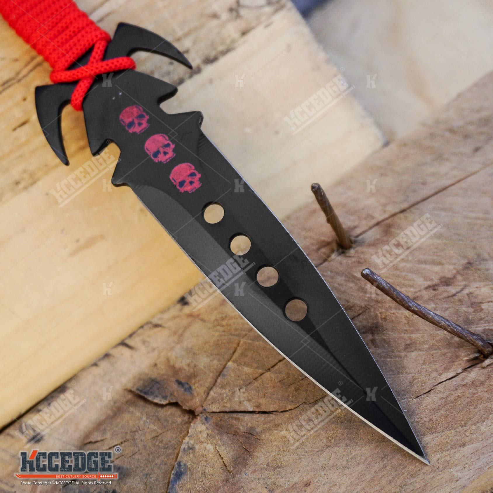 KCCEDGE Premium Tactical Survival Knife Set - 7.5