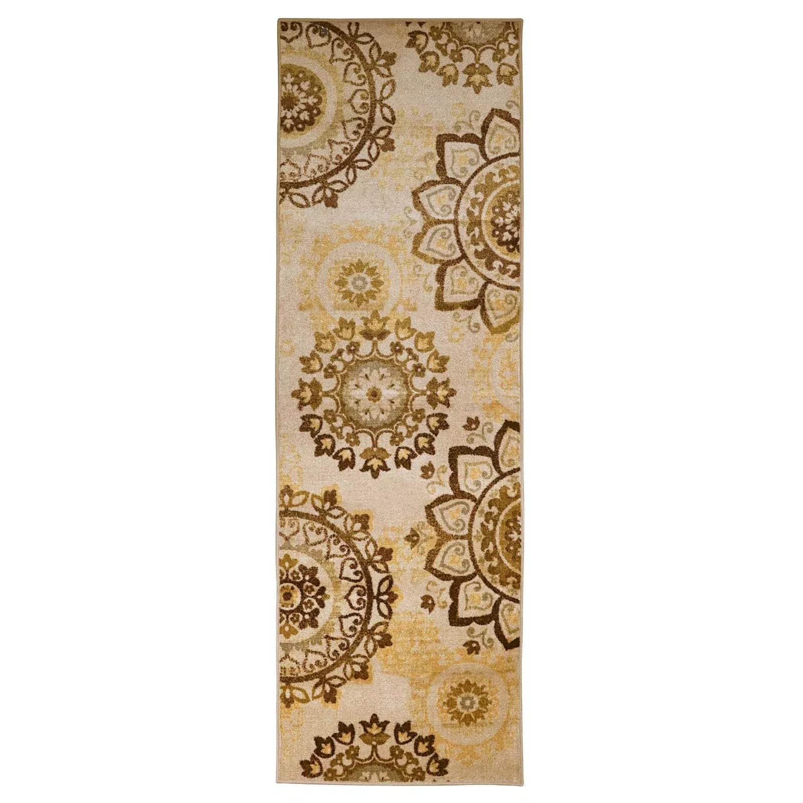 Liena Medallion Non-Slip Washable Indoor Area Rug - Soft Anti-Skid Living Room Carpet, Bedroom Runner for Home Decor (5x8 ft) | Perfect for Hallways, Entryways & Cozy Spaces