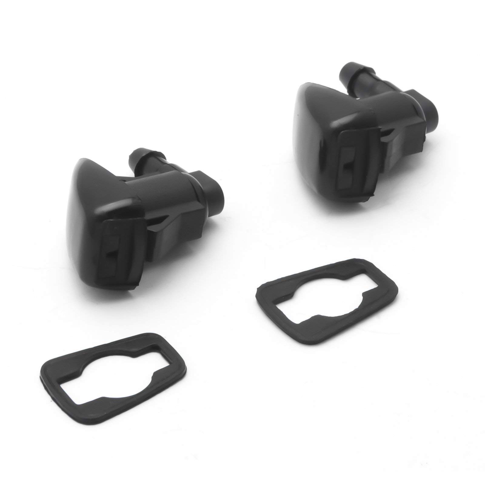 Xotic Tech Windshield Washer Nozzles Replacement for Chrysler Dodge Jeep Ram - Fits Part #5116079AA 4805742AB 5113049AA 5303833AA 55077460AA 5160308AA (2 Pack) - Perfect for Off-Roading, Winter Driving & Daily Commute