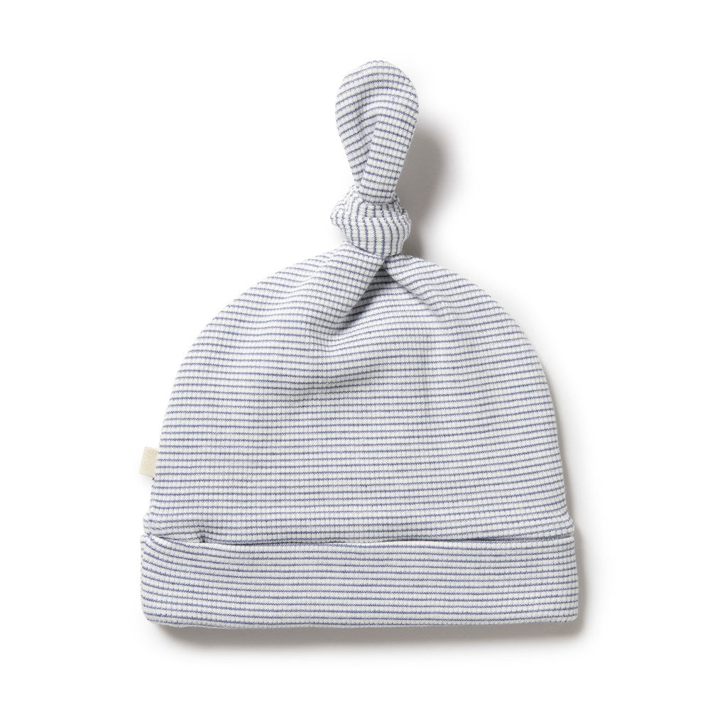 Organic Stripe Rib Knit Beanie - Soft & Warm Winter Hat for Men & Women - Perfect for Outdoor Activities, Skiing, and Casual Wear