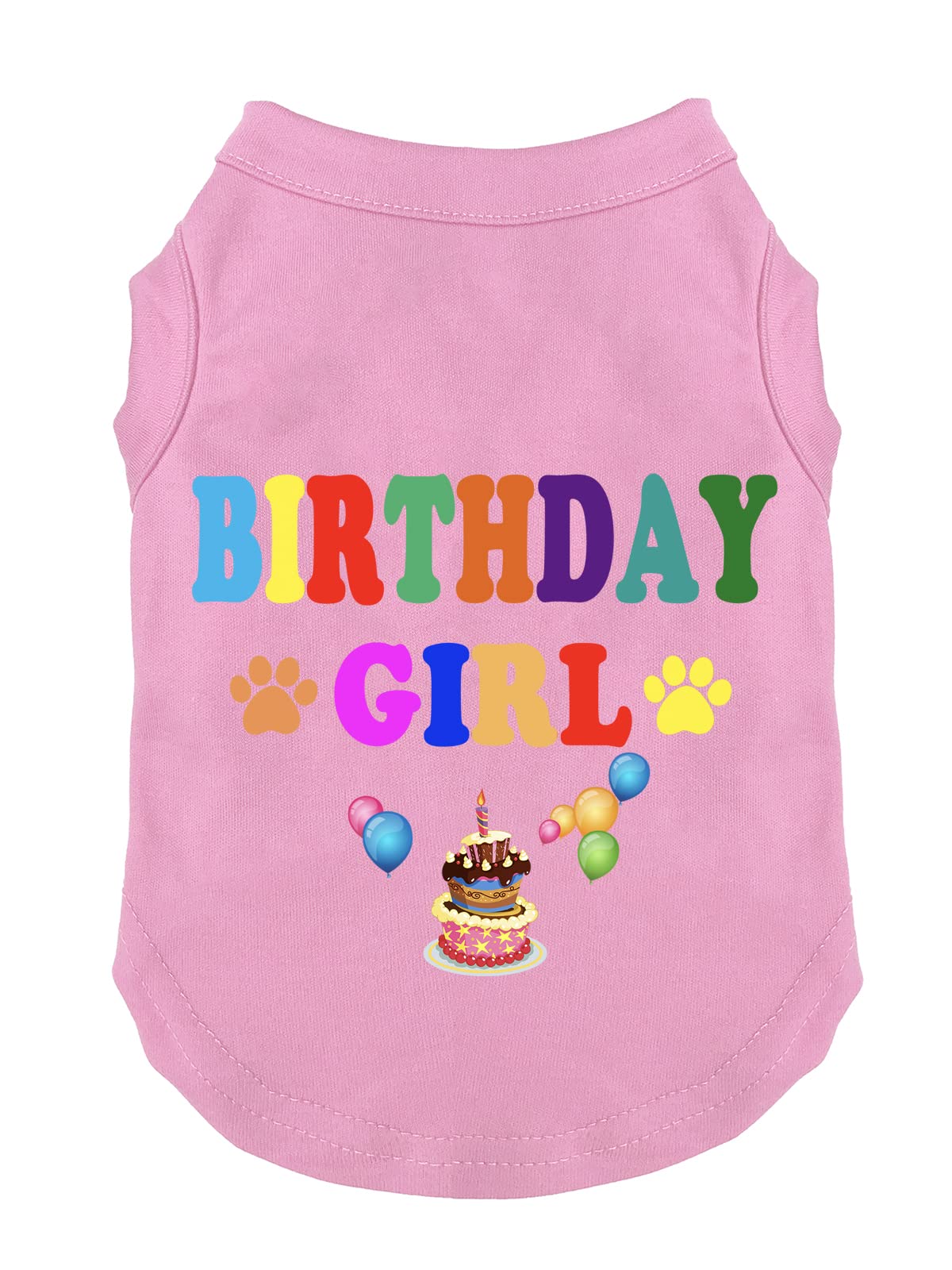 Dog Shirt for Small Medium Large Dogs - Cute Pink Pet Clothes for Dogs & Cats | Perfect Birthday Gift for Pets | Great for Parties, Photo Shoots & Daily Walks
