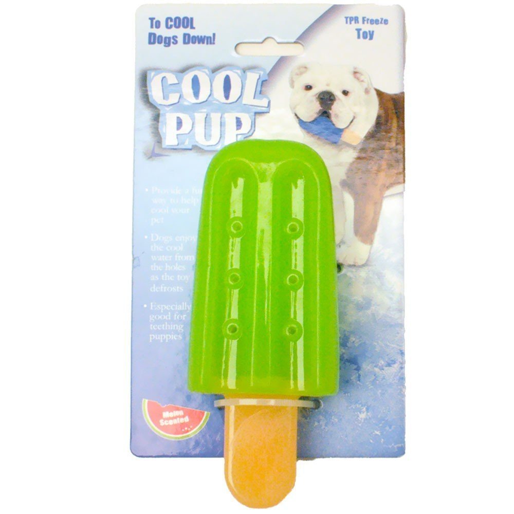 Cool Pup Cooling Toy - Green Popsicle-Shaped Chew Toy for Dogs | Perfect for Hot Summer Days & Teething Puppies