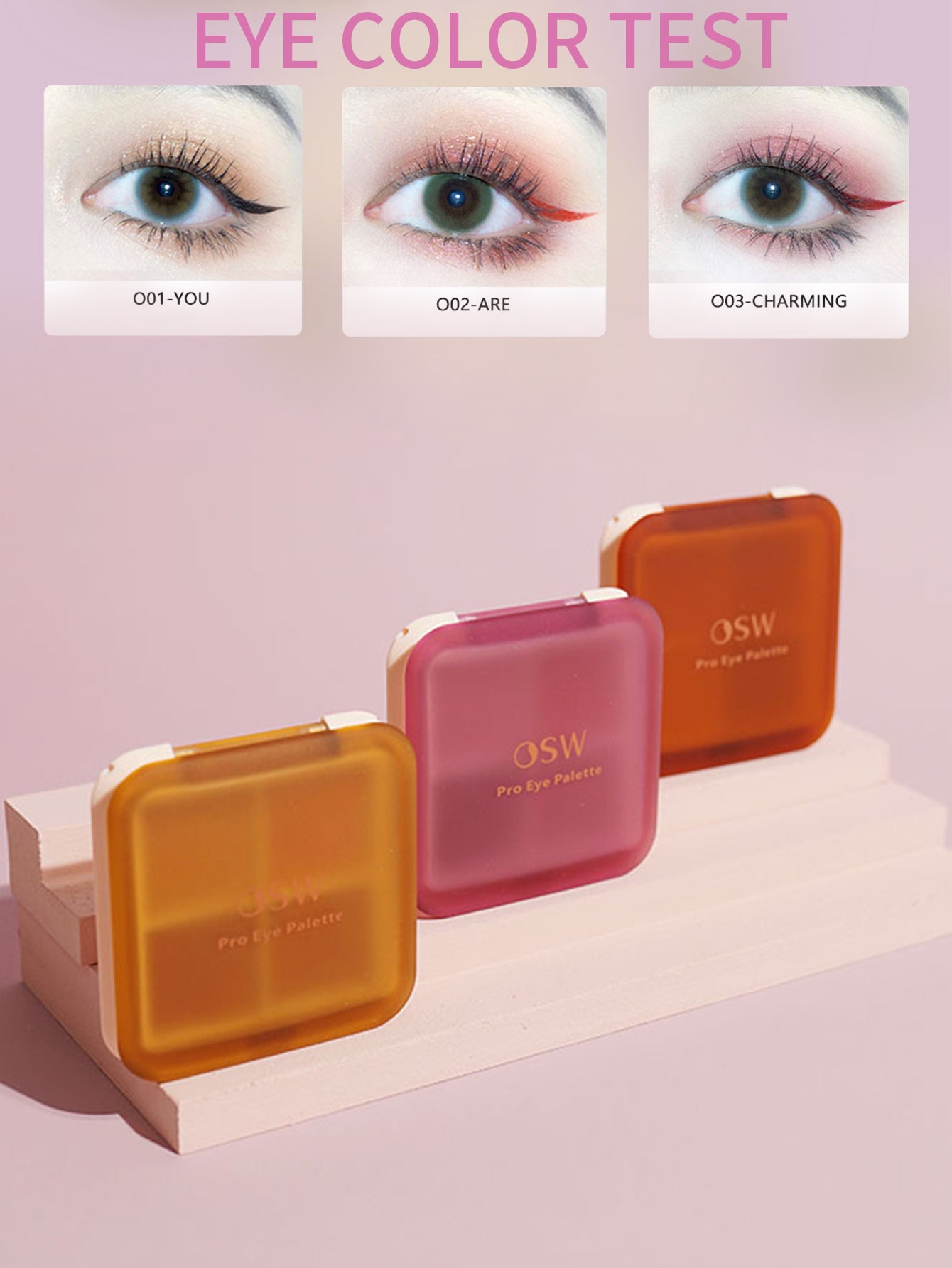 OSW Cheese Trap Series Four Color Eyeshadow Palette - Vegan & Cruelty-Free Makeup for Everyday Wear, Party & Special Occasions