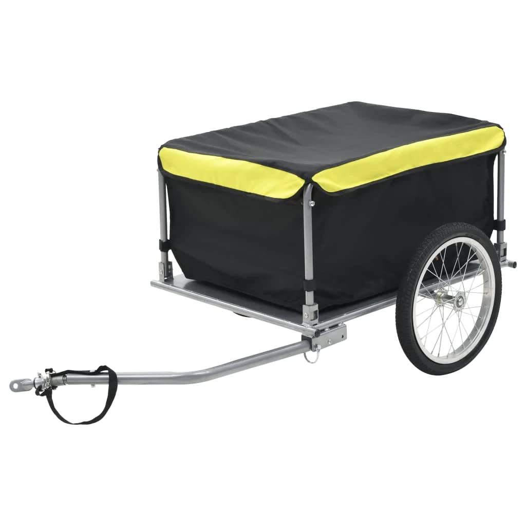 vidaXL Bike Cargo Trailer - Heavy Duty Bicycle Luggage Carrier with Hand Wagon - Multiple Color Options for Cycling, Camping & Grocery Hauling