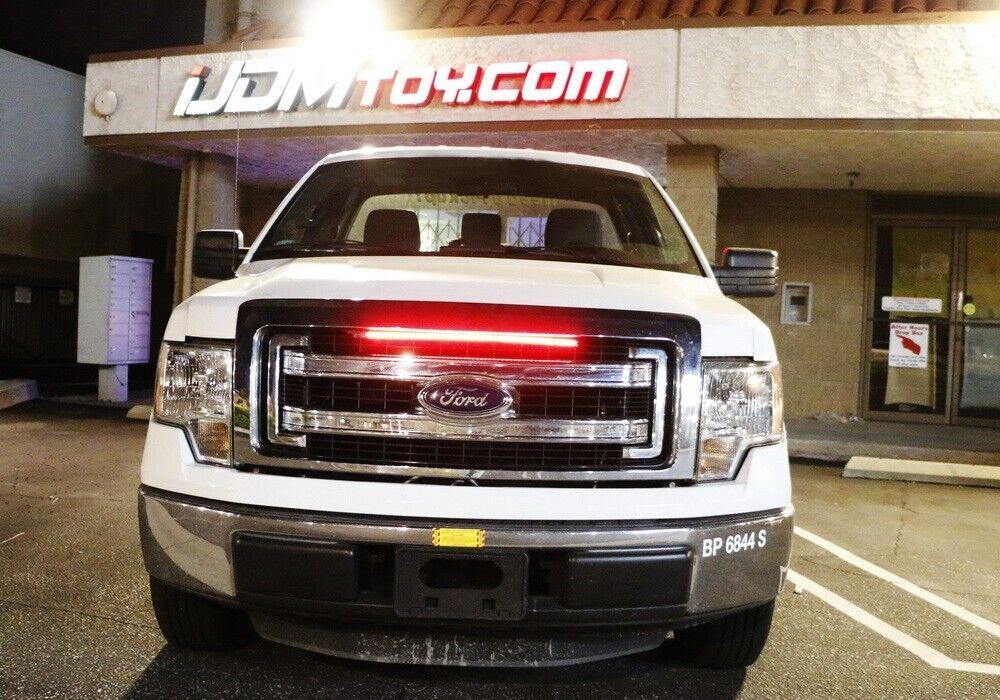 24/7 Color Under Hood & Behind Grille LED Knight Rider Strip Light Bar with Remote Control - Custom Car Lighting for Trucks, Jeeps & Off-Road Vehicles