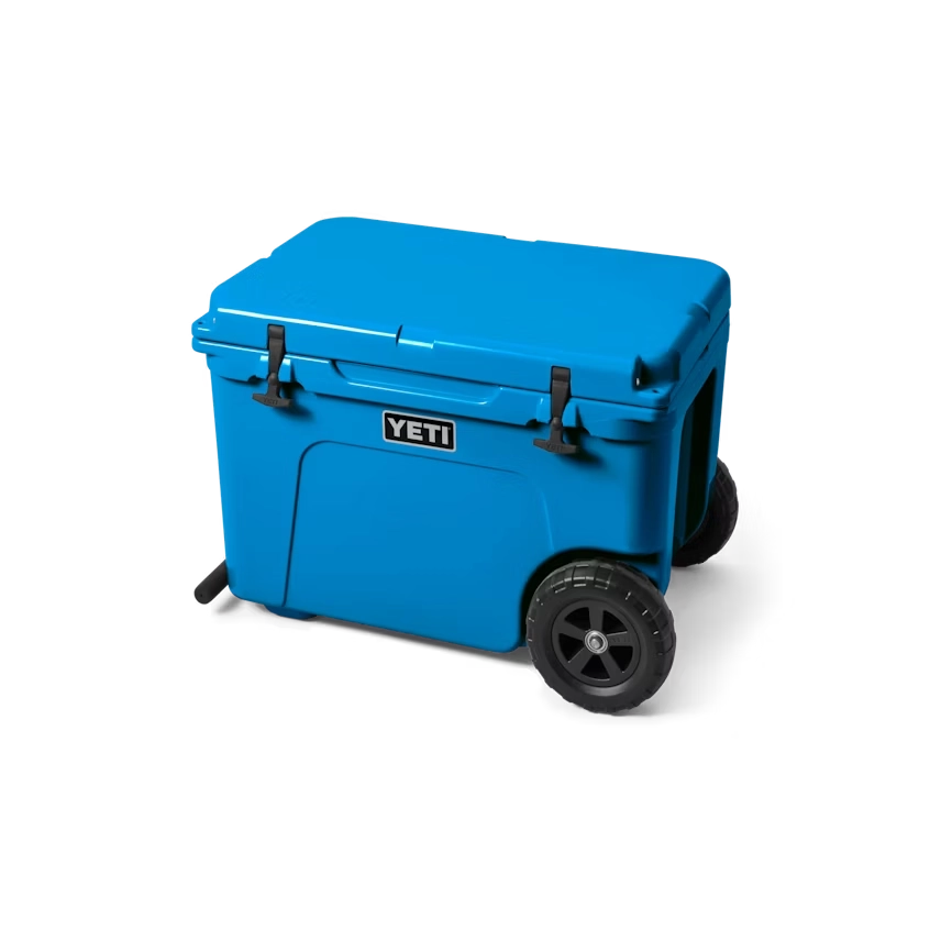 Tundra Haul Wheeled Cooler - Heavy Duty Rolling Cooler for Camping, Beach, Picnics & Outdoor Adventures - 50 Quart Insulated Cooler with Wheels for Easy Transport
