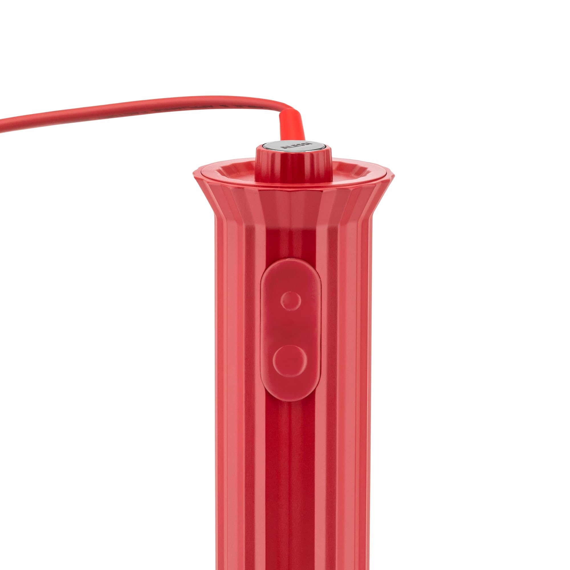 Alessi Plissé MDL10SR/US 200W Hand Blender Set with Measuring Cup, Whisk & Chopper - Thermoplastic Resin, US Plug, Red - Perfect for Smoothies, Soups & Baby Food Preparation