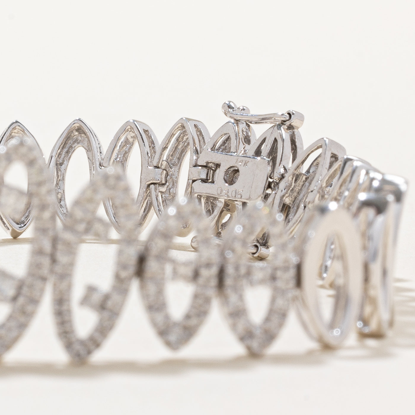 3.06ctw Diamond Tennis Bracelet for Women - 7.5