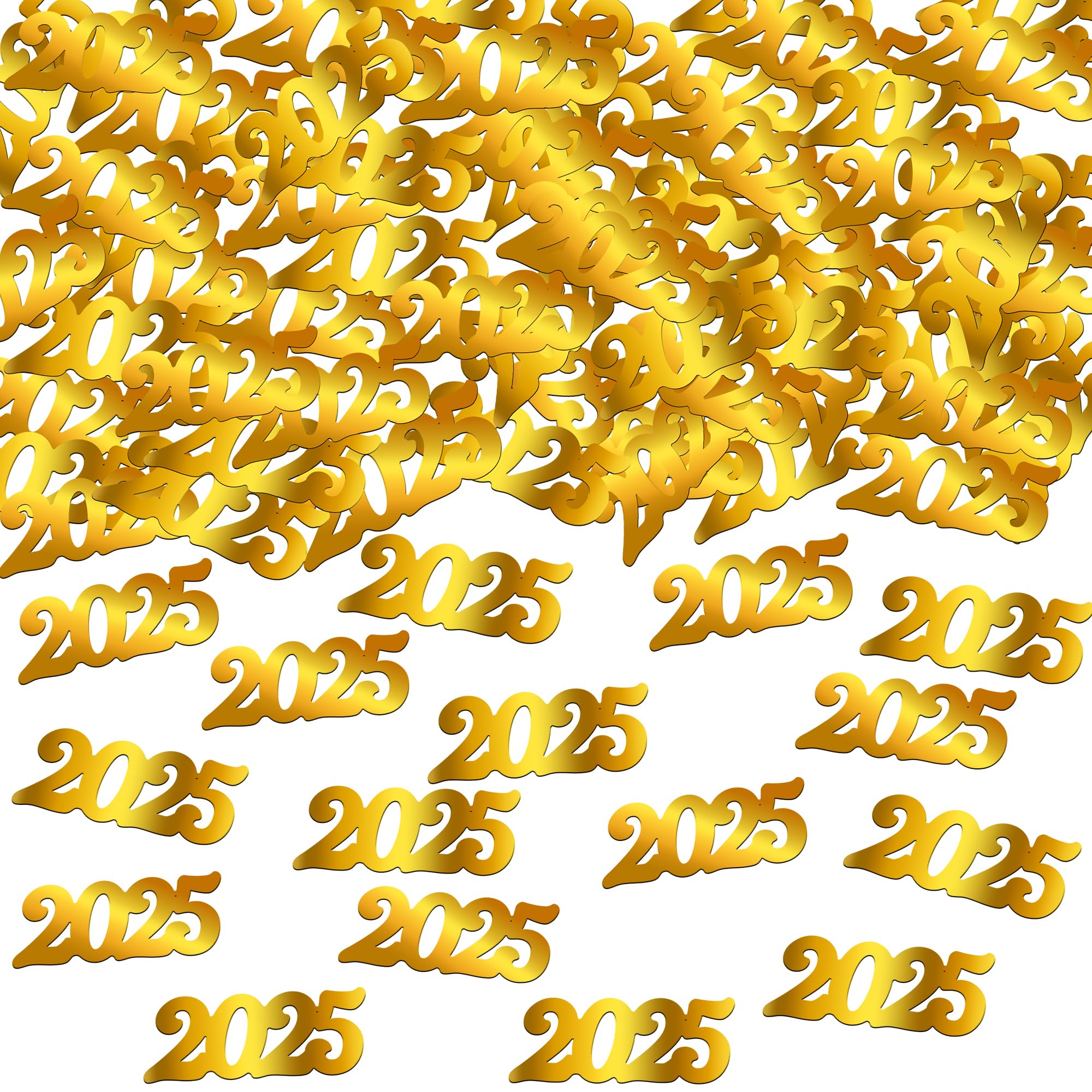 KatchOn 2025 Gold Graduation Confetti - 500pcs Shiny Gold Confetti for Graduation Party Decorations, Table Scatter, Grad Party Supplies | Perfect for Graduation Ceremonies, Photo Backdrops & Celebration Decor