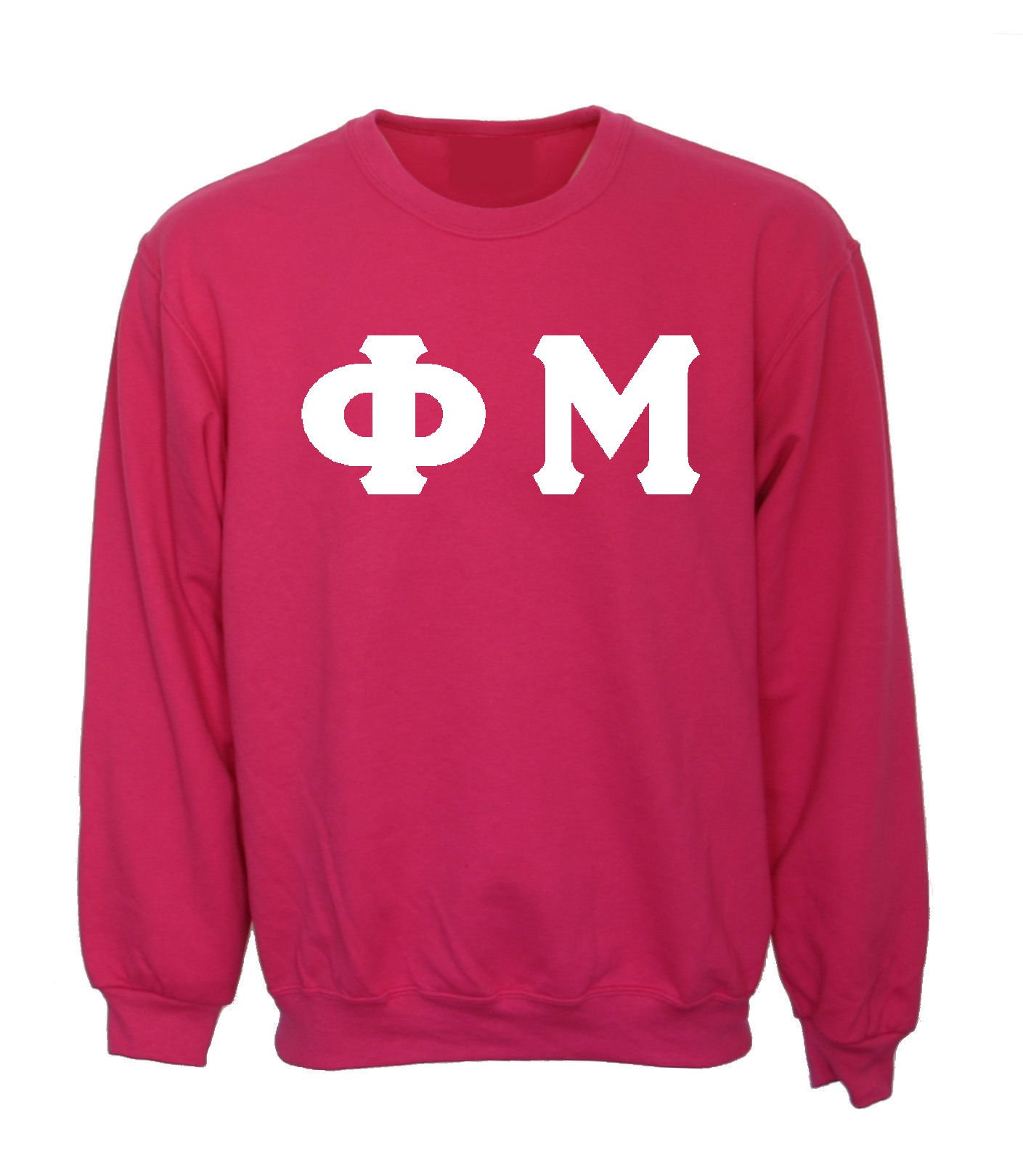 Phi Mu Pink Sweatshirt for Women - Comfortable Sorority Apparel for College, Greek Life & Casual Wear