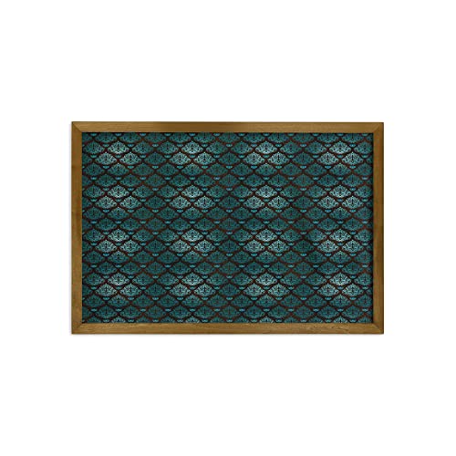 Teal Brown Pale Blue