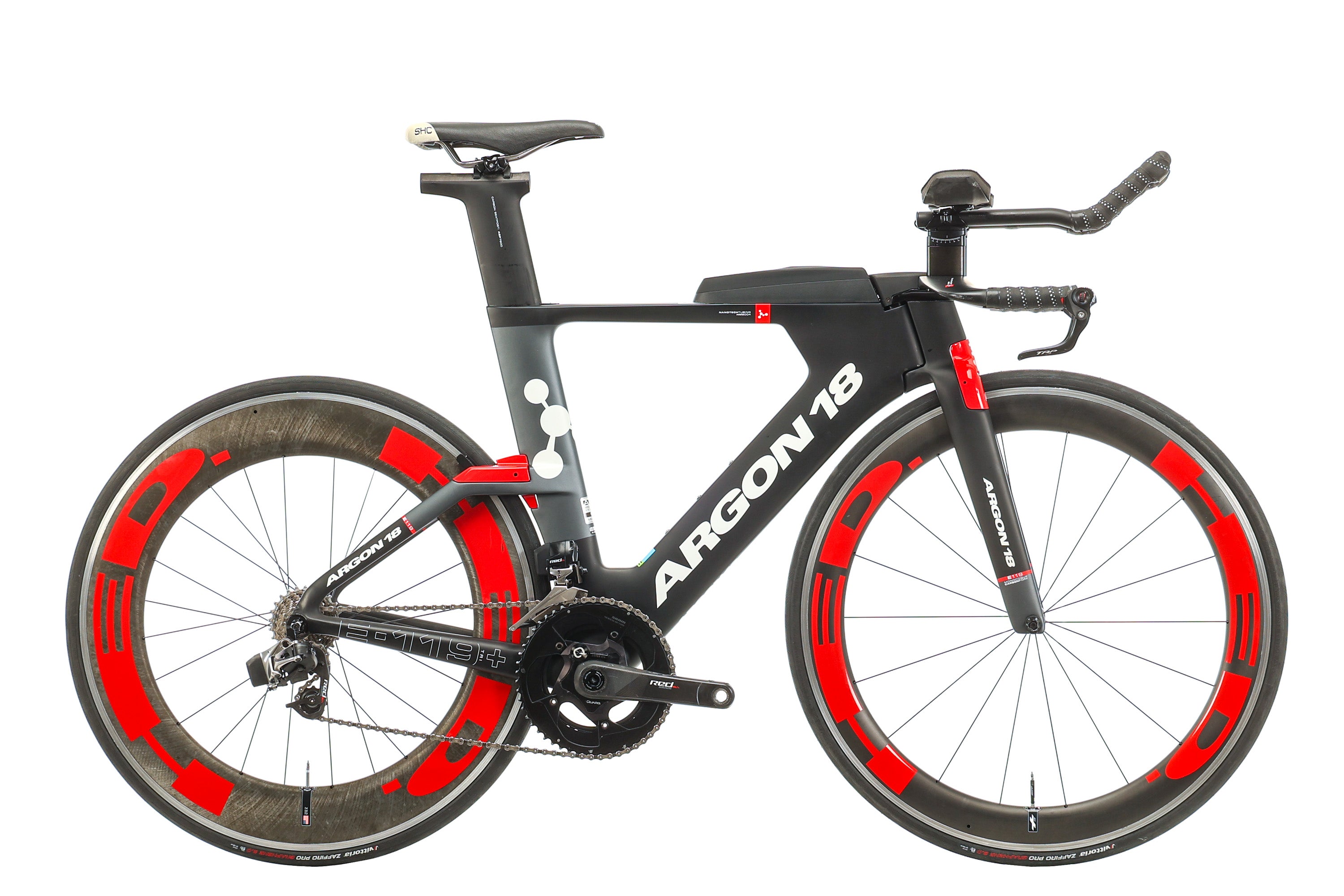 Argon 18 E-119 TRI+ Triathlon Bike - 2017 Model, Medium Size | Lightweight Carbon Frame for Competitive Racing & Endurance Training