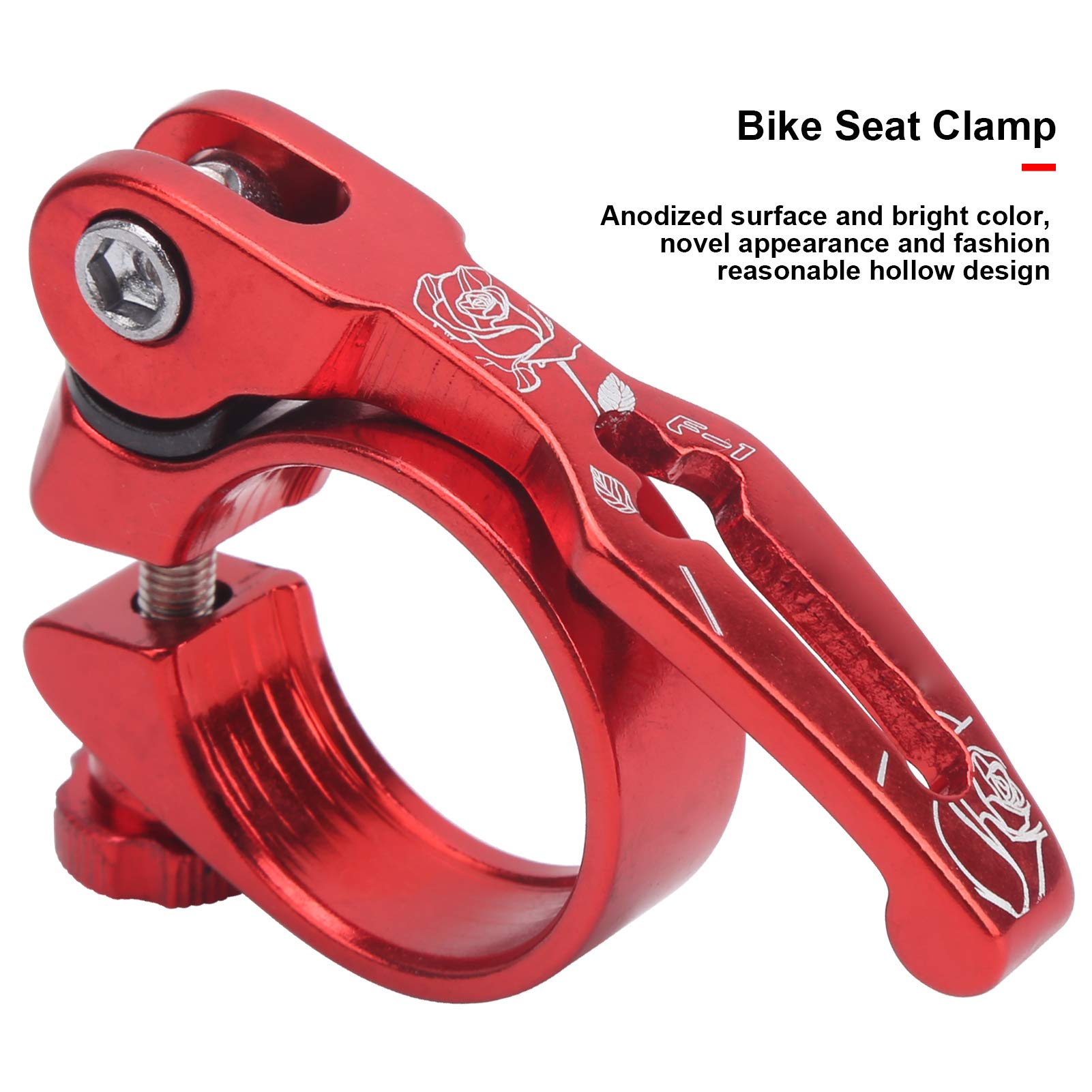31.8mm Quick Release Bike Seat Clamp - Lightweight Aluminum Seatpost Collar for Mountain & Road Bikes - Perfect for Commuting, Trail Riding & Fitness Cycling