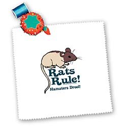 3D Rose Rats Rule Square Quilt Sheet - 10x10 Inch Cotton Fabric for DIY Quilting, Sewing & Home Decor - Perfect for Bedding, Throw Blankets & Craft Projects